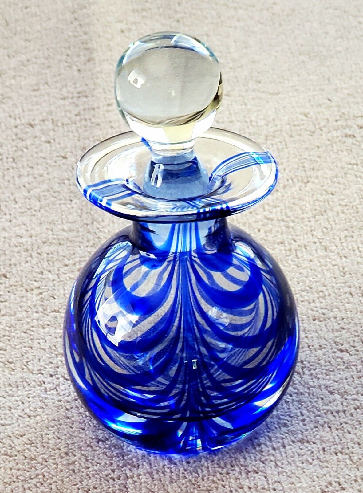 MUSEUM OF MODERN ART Blown Glass Perfume Bottle