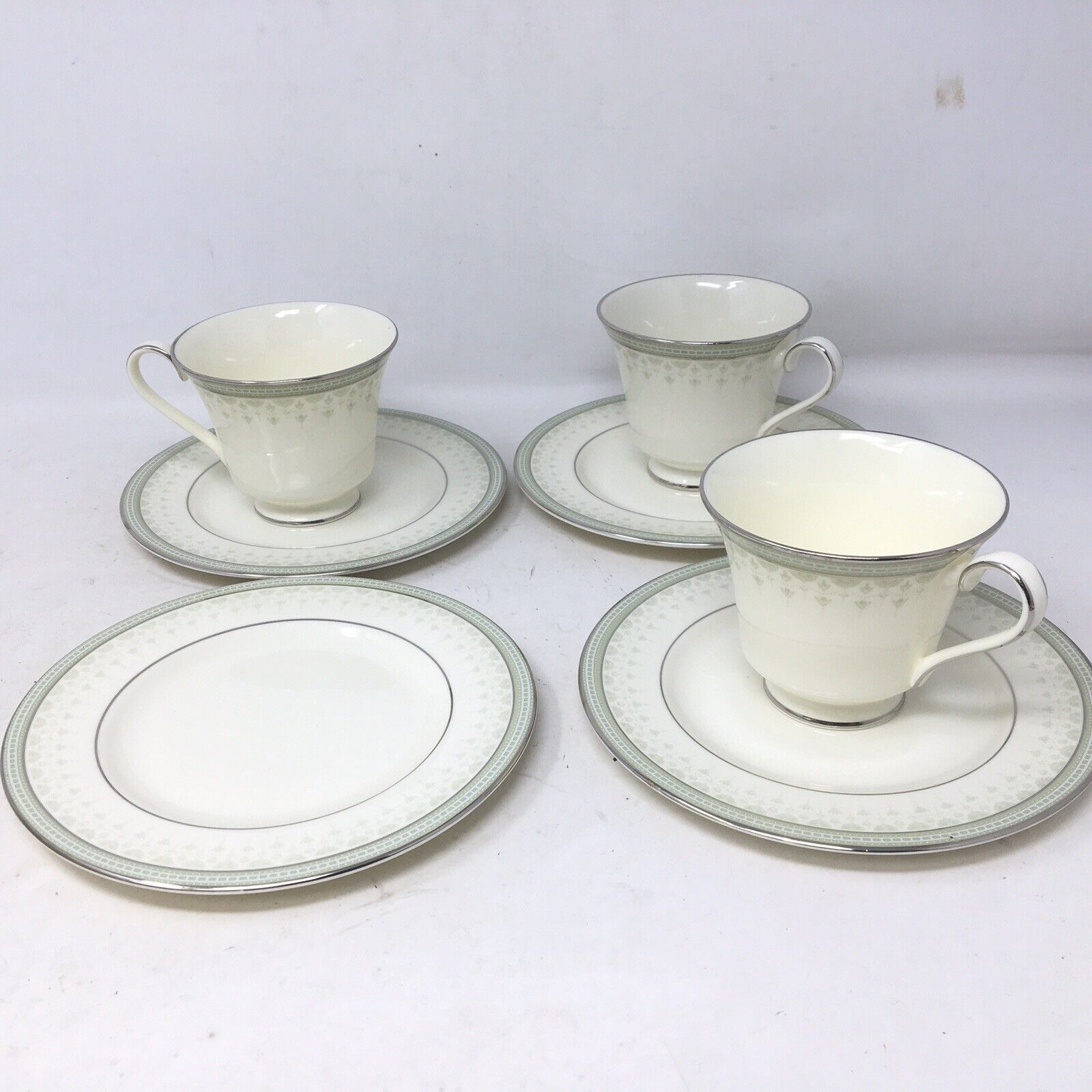 HTF Portland by MINTON Cup and Saucer  Lot Of 3 + Fine Bone China England 1974