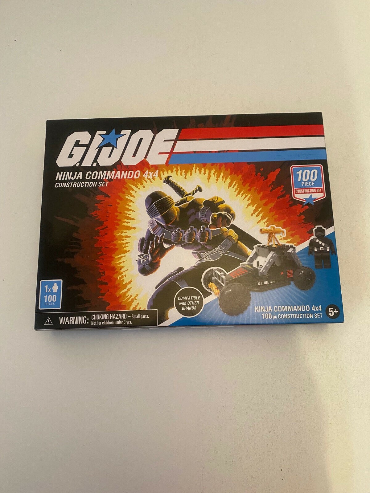 GI Joe Ninja Commando 4x4 Construction Set 100 Piece Lego Playset Snake Eyes
