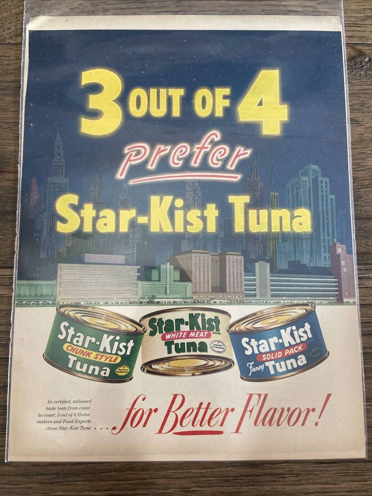 Vintage 1950s Magazine Ad Star - Kist Tuna, Ephemera Print Ad