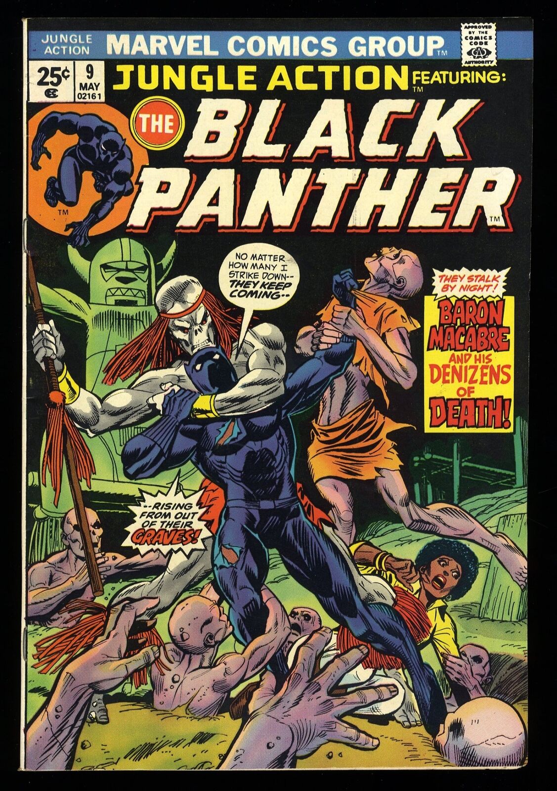 Jungle Action #9 NM 9.4 1st Appearance Baron Macabre Black Panther Marvel 1974