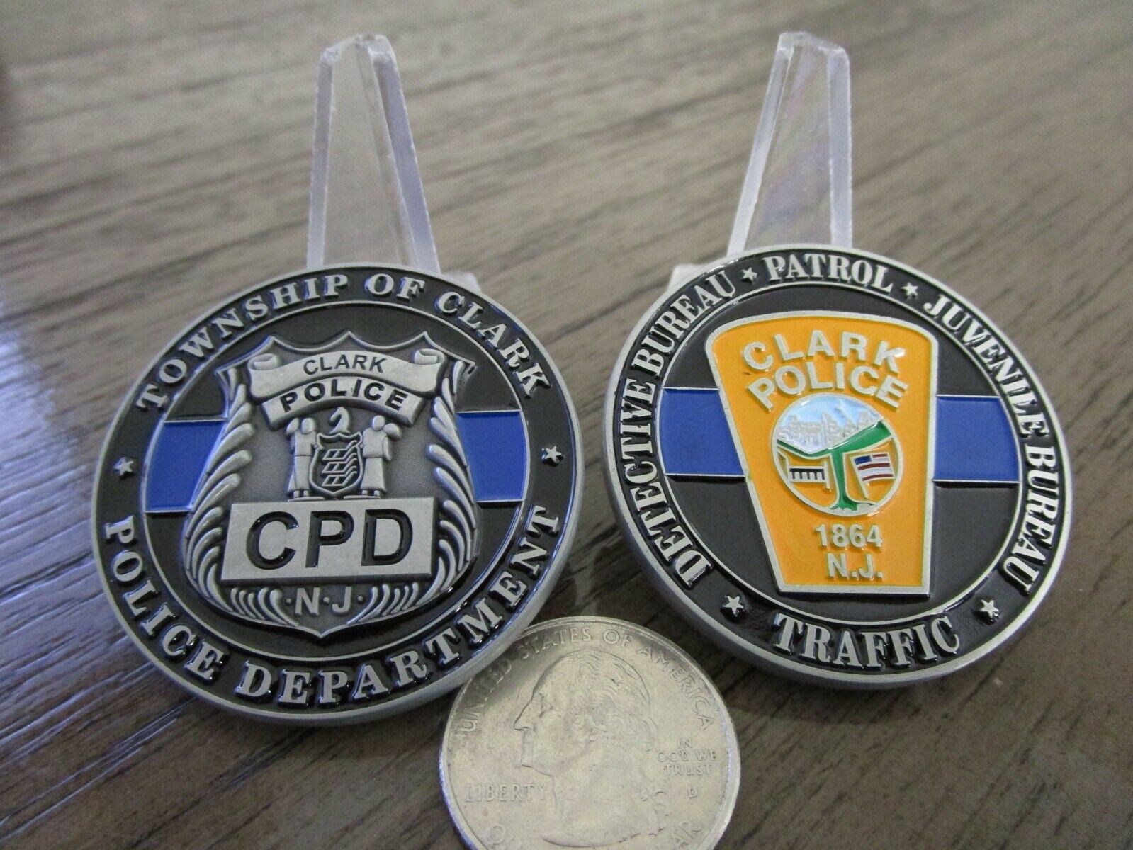 Township of Clark Police Department New Jersey CPD Challenge Coin.