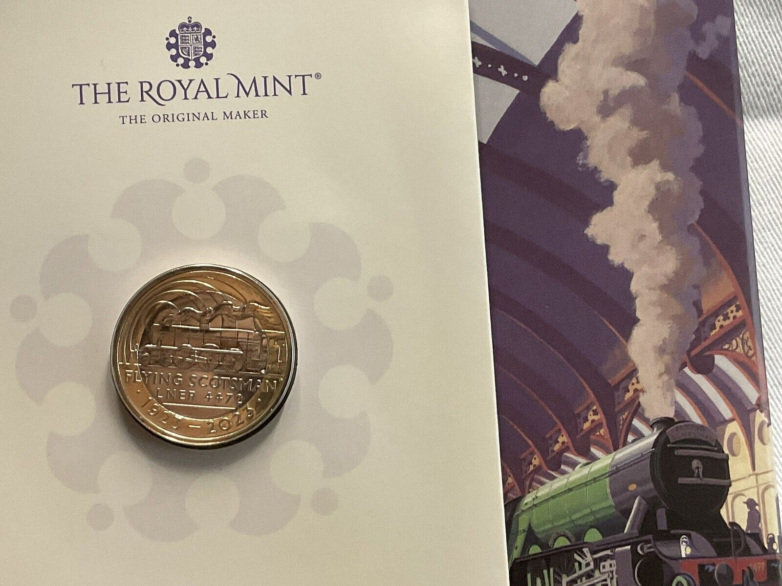 2023 The Centenary of the Flying Scotsman Gold &Silver  £2 BU Coin W/edge design