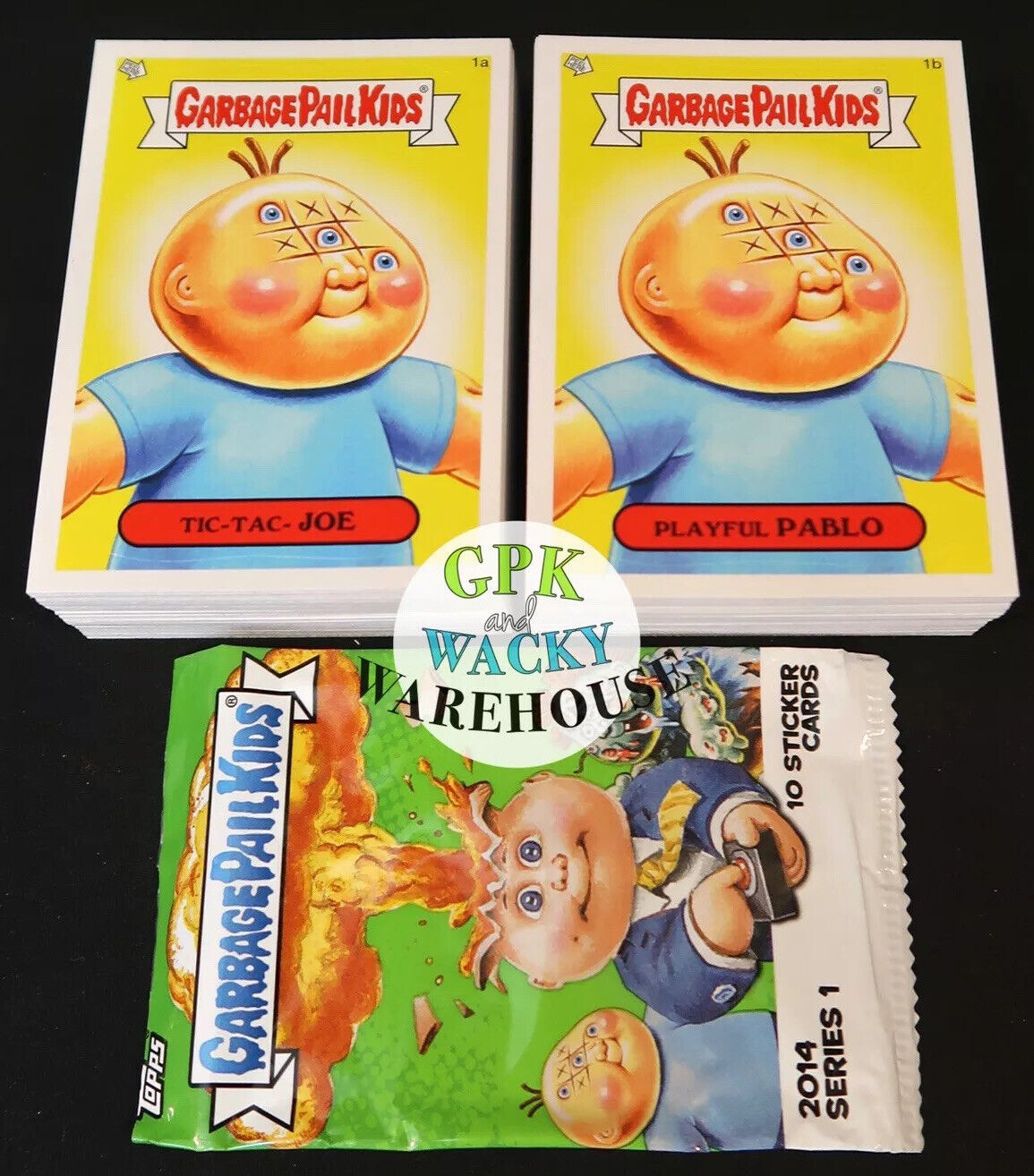 2014 GARBAGE PAIL KIDS 1ST SERIES 1 COMPLETE BASE SET 132 CARDS + WRAPPER 