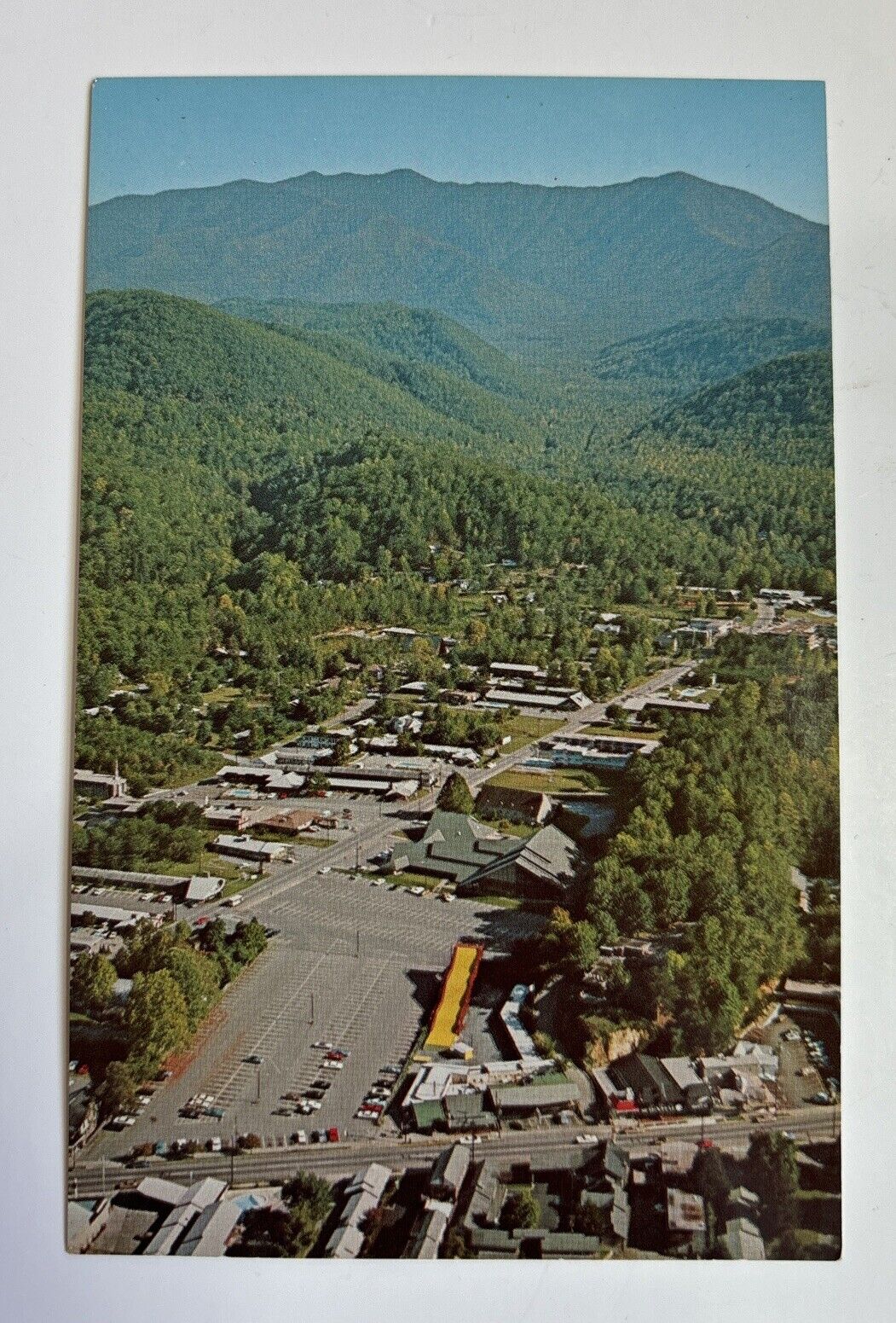 Vintage Gatlinburg TN-Tennessee, Mt Leconte Airport Road Postcard