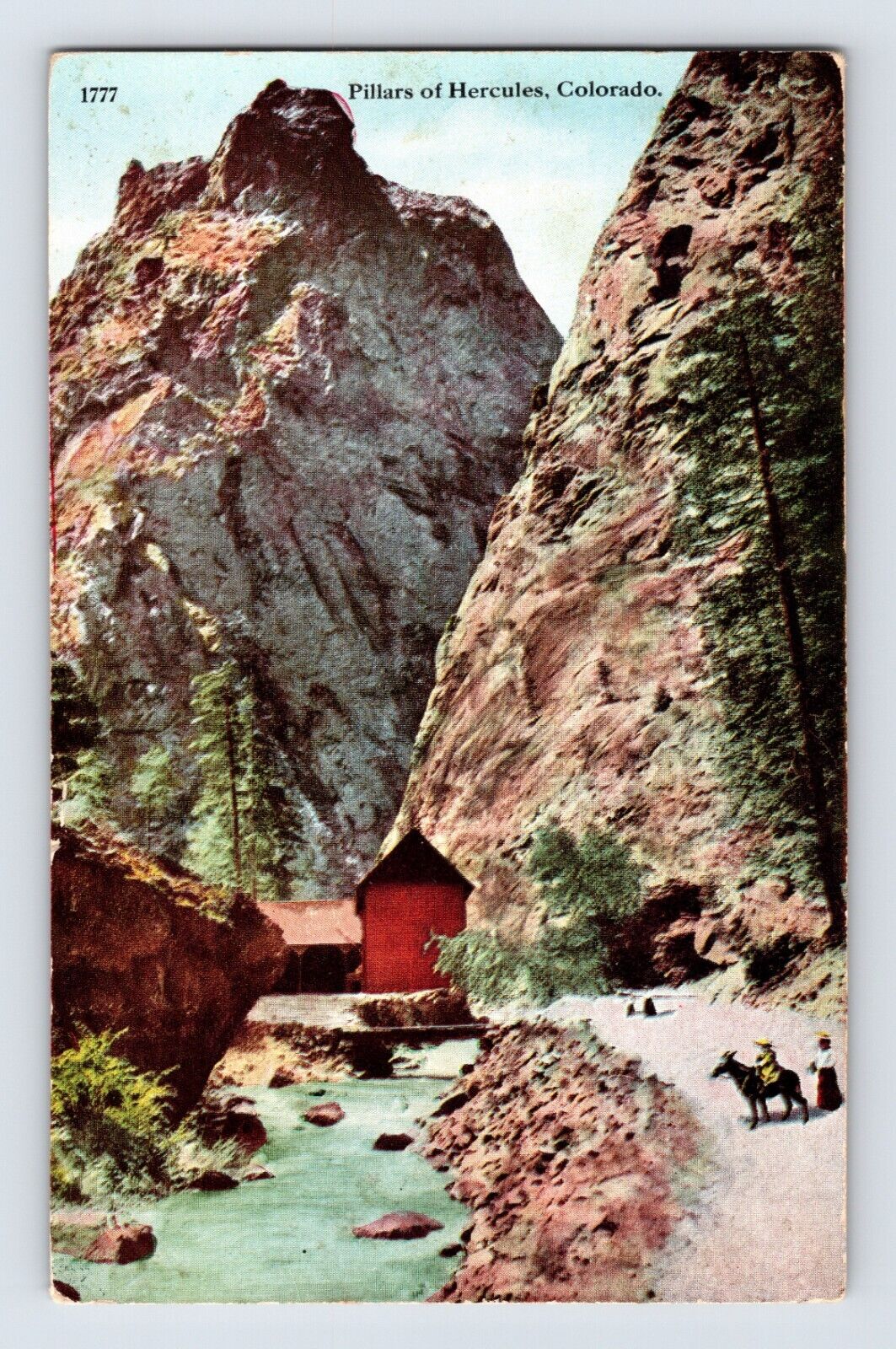 Postcard Colorado CO Pillars Hercules Horse 1910s Unposted Divided Back