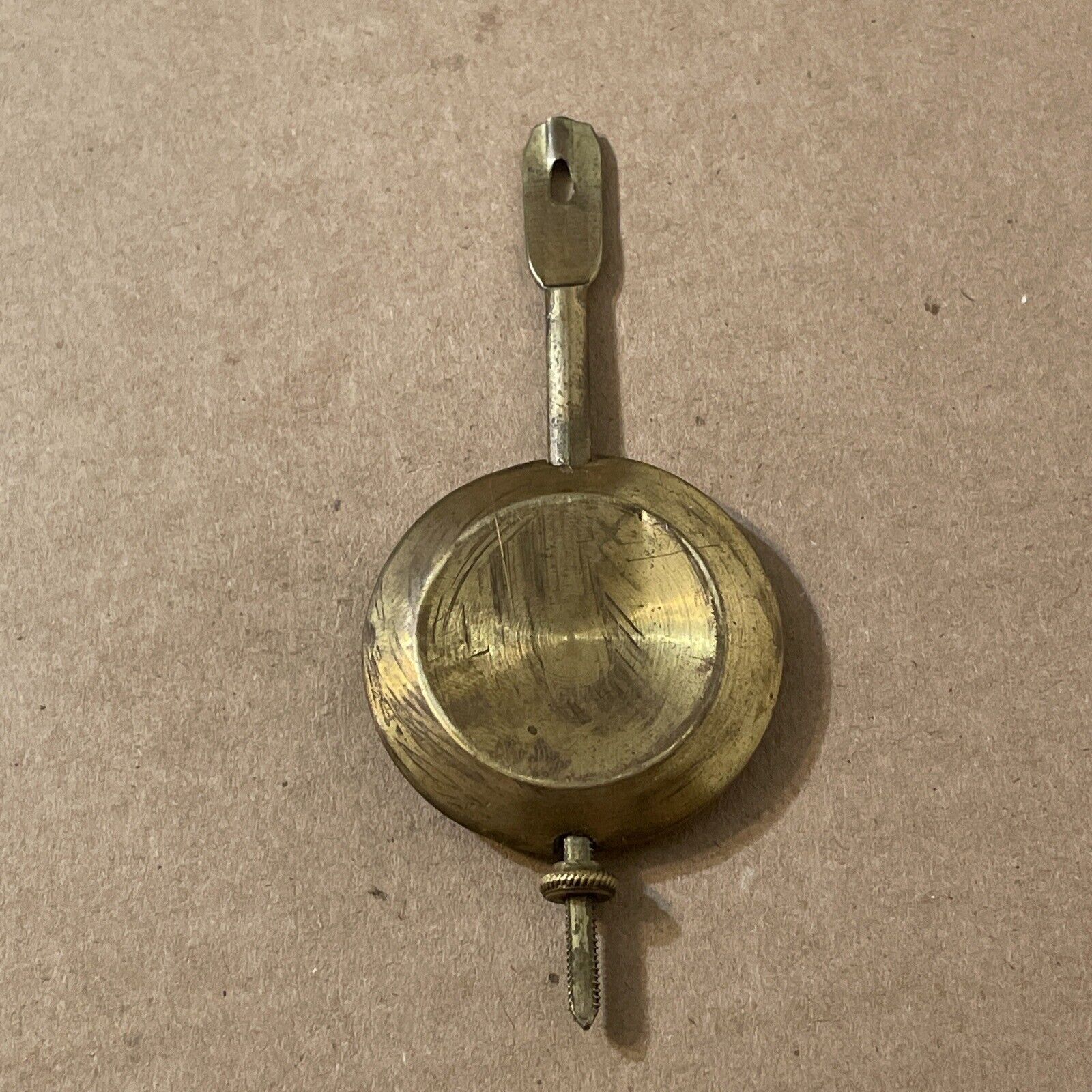 Antique Waterbury Open Escapement Mantle Clock Pendulum Part Fr: Horseshoe Mvt