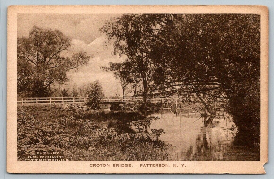 1908  Patterson  New York  Croton Bridge  Postcard