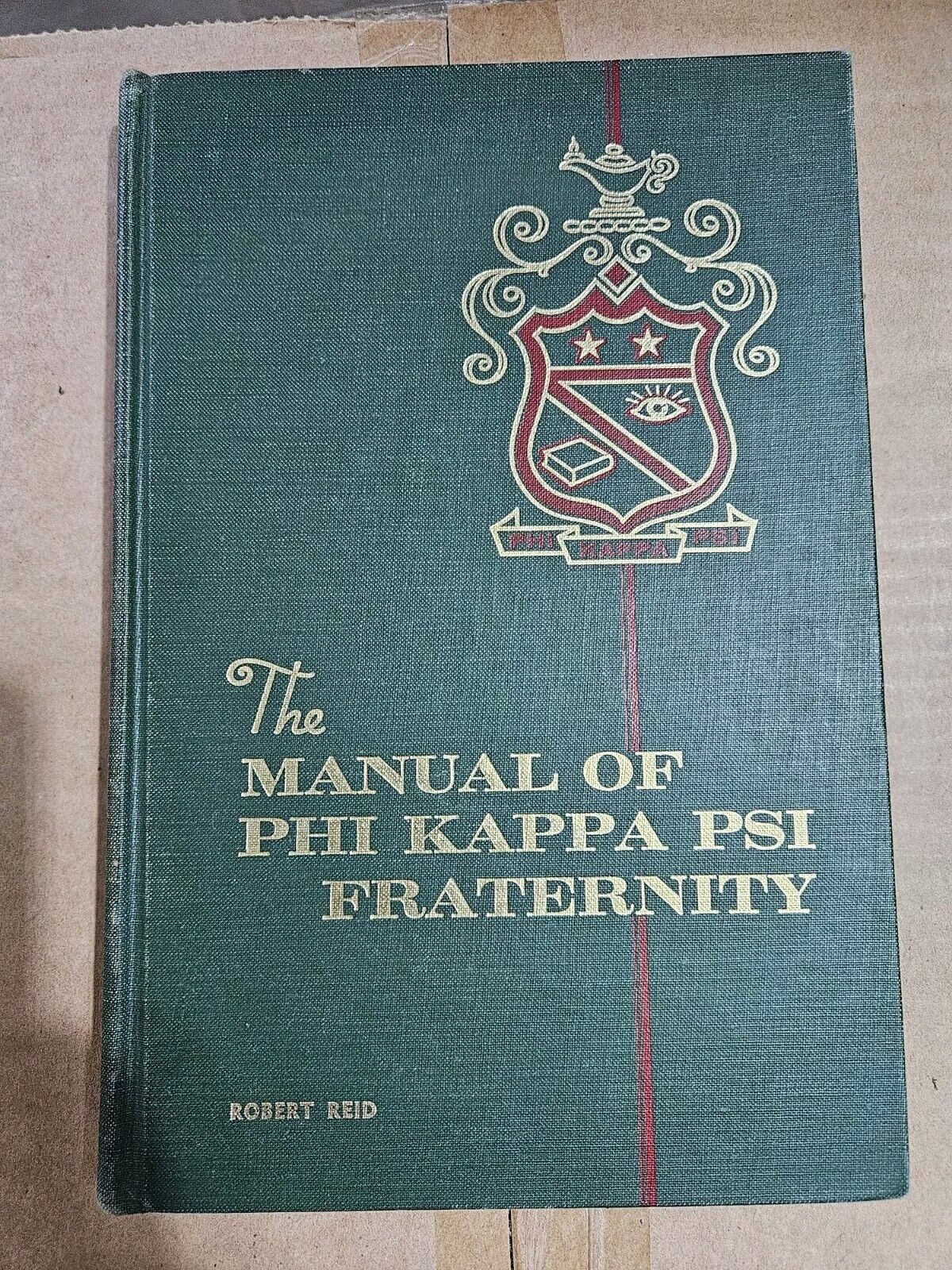 1961 THE MANUAL OF PHI KAPPA PSI FRATERNITY HC Signed 