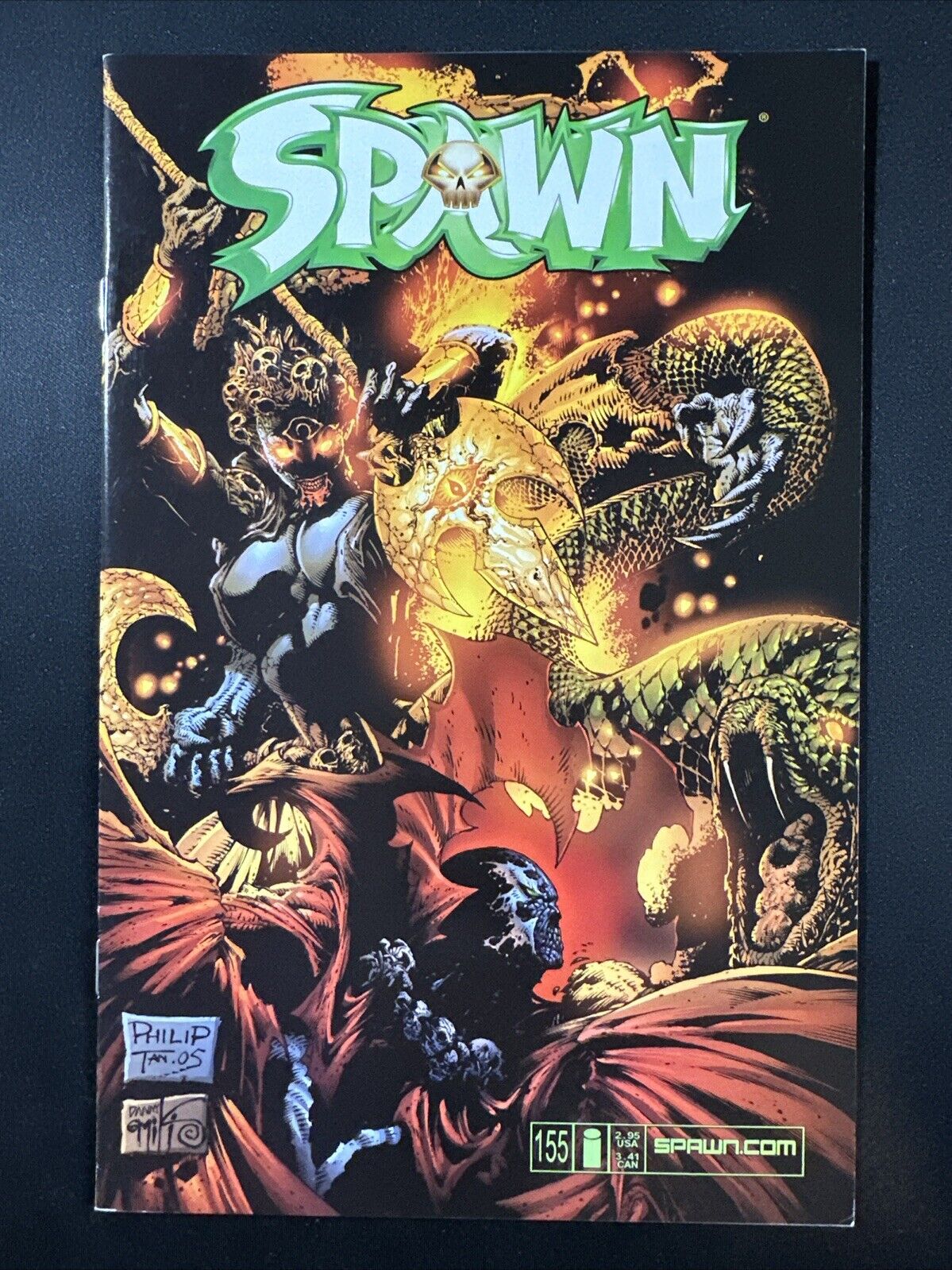 Spawn #155 Image Comics 1st Print Todd McFarlane 1992 First Series Fine/VF