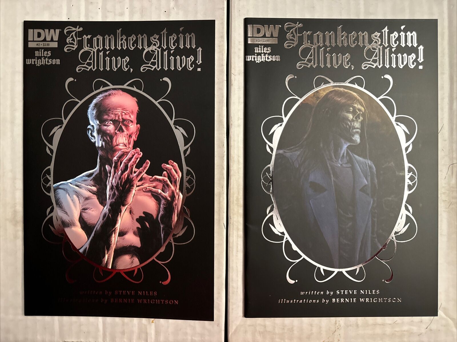 Frankenstein Alive Alive 2 & 3 IDW Publishing Berni Wrightson Art 2014 NM