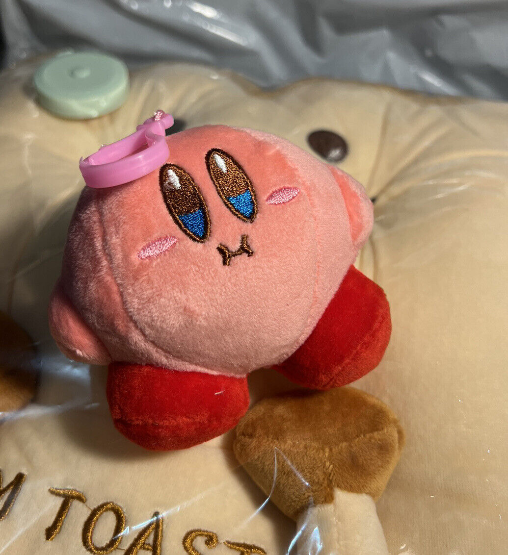 Angry Kirby Star Little Buddy 3.5”Pendant Chain Stuffed Plush