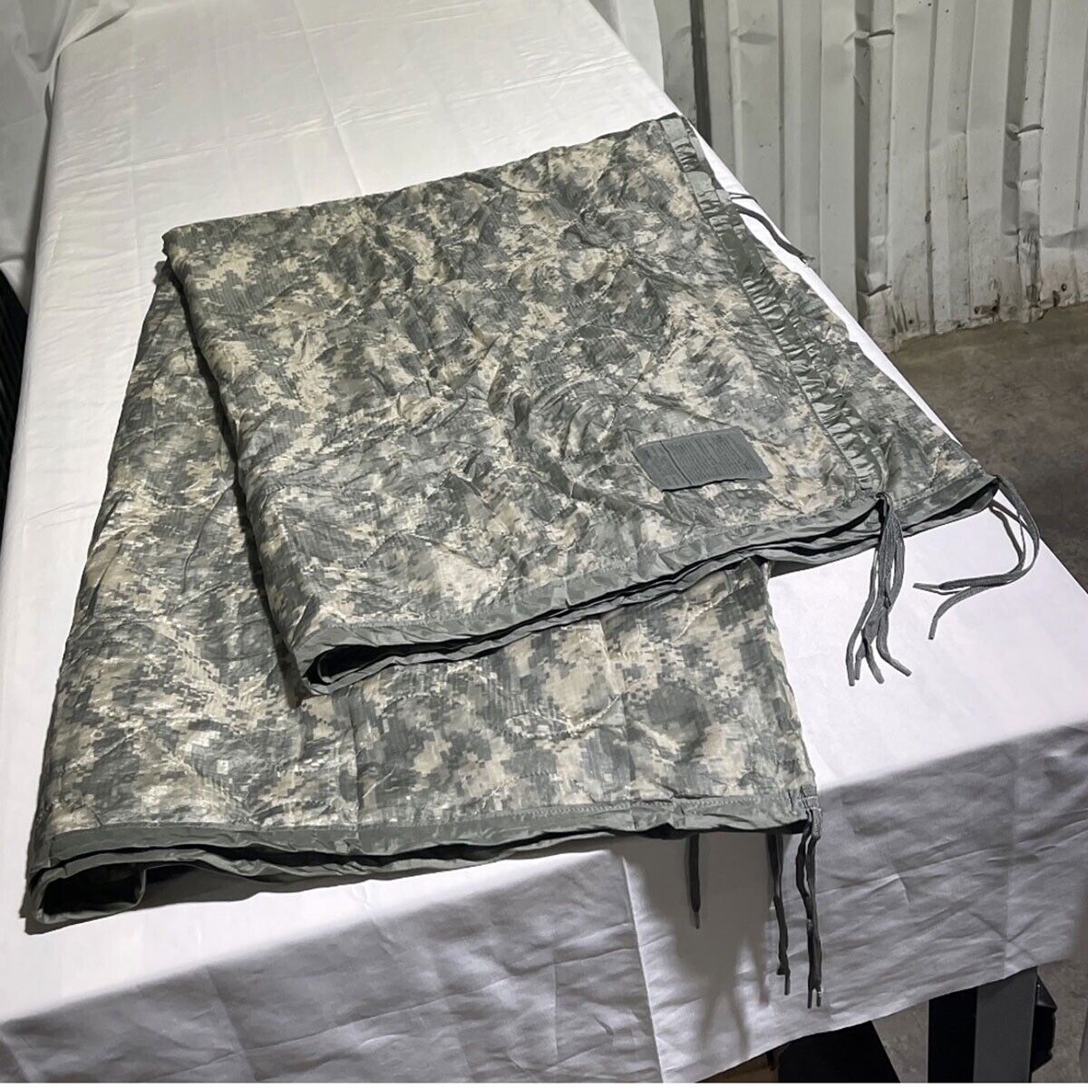 US Military Army ACU Poncho Liner Woobie Blanket - Used Good