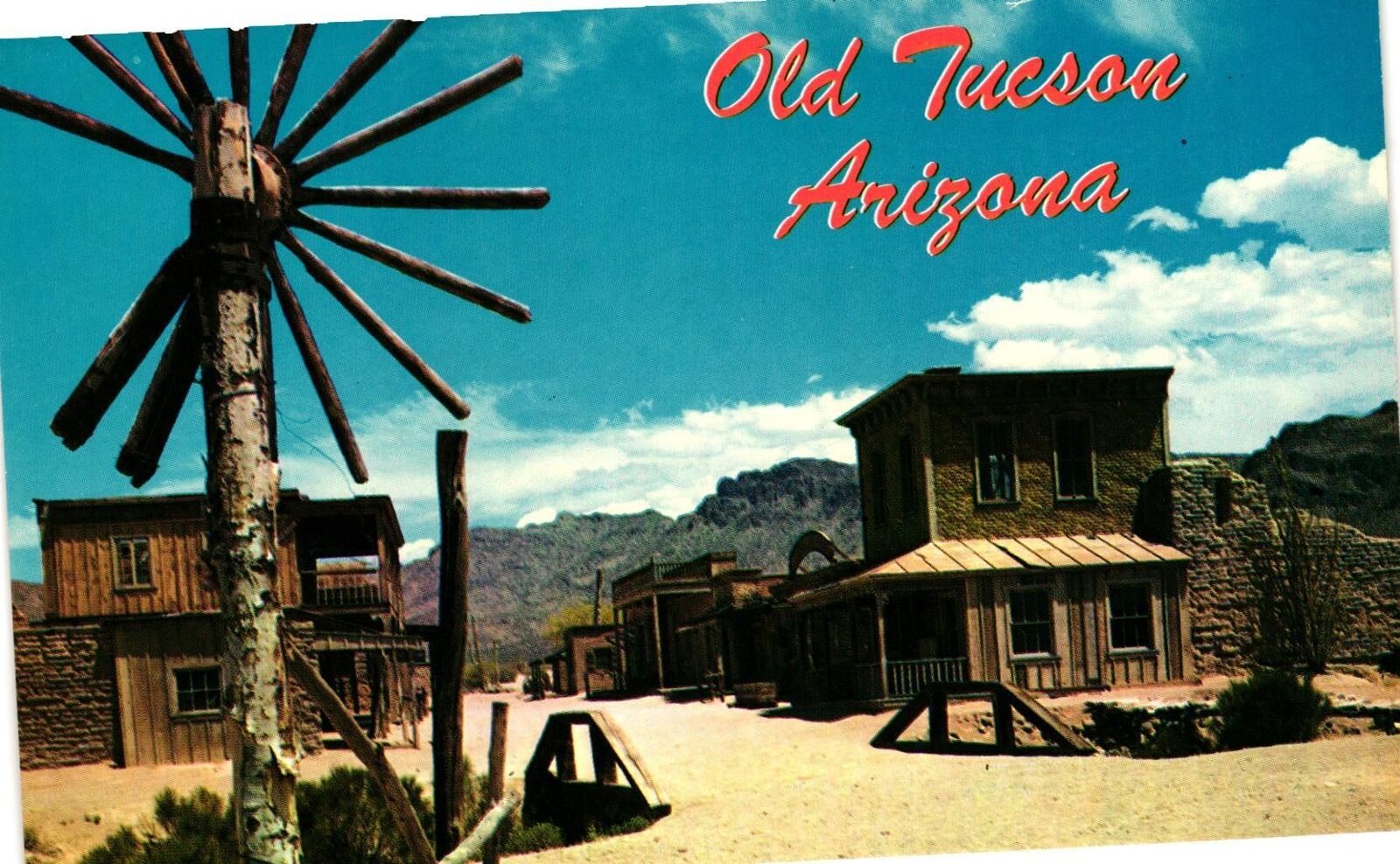 Vintage Postcard- Old Tucson Movie set, AZ