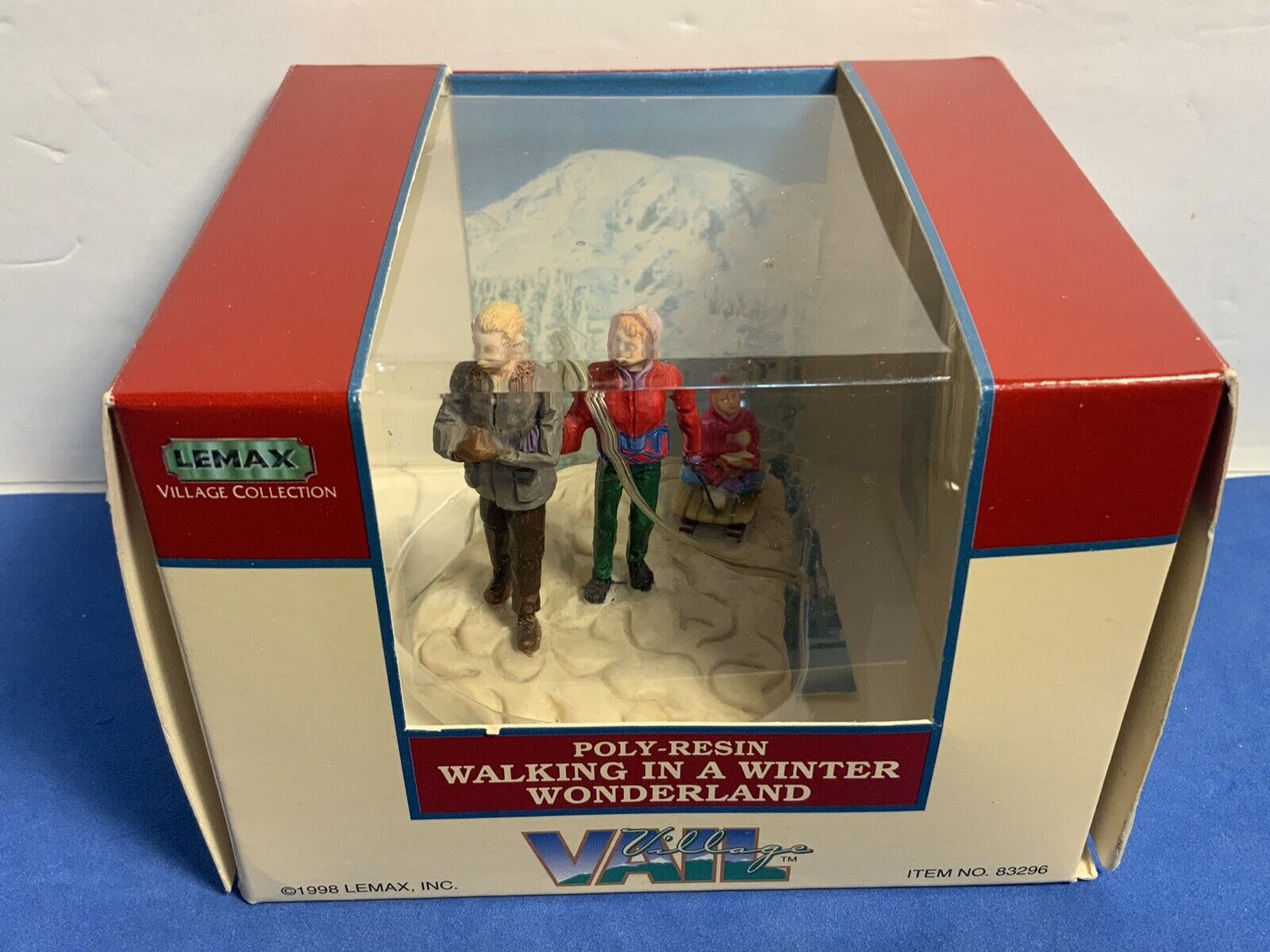 Lemax Vail Village Walking In A Winter Wonderland Figurine 1998
