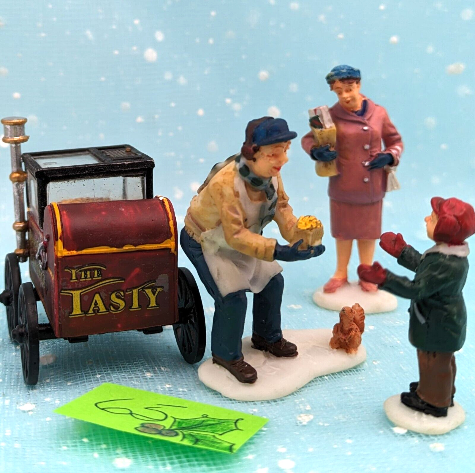 LEMAX Roasted Chestnut Stand Vendor 92331 Christmas Village Accessories INV65