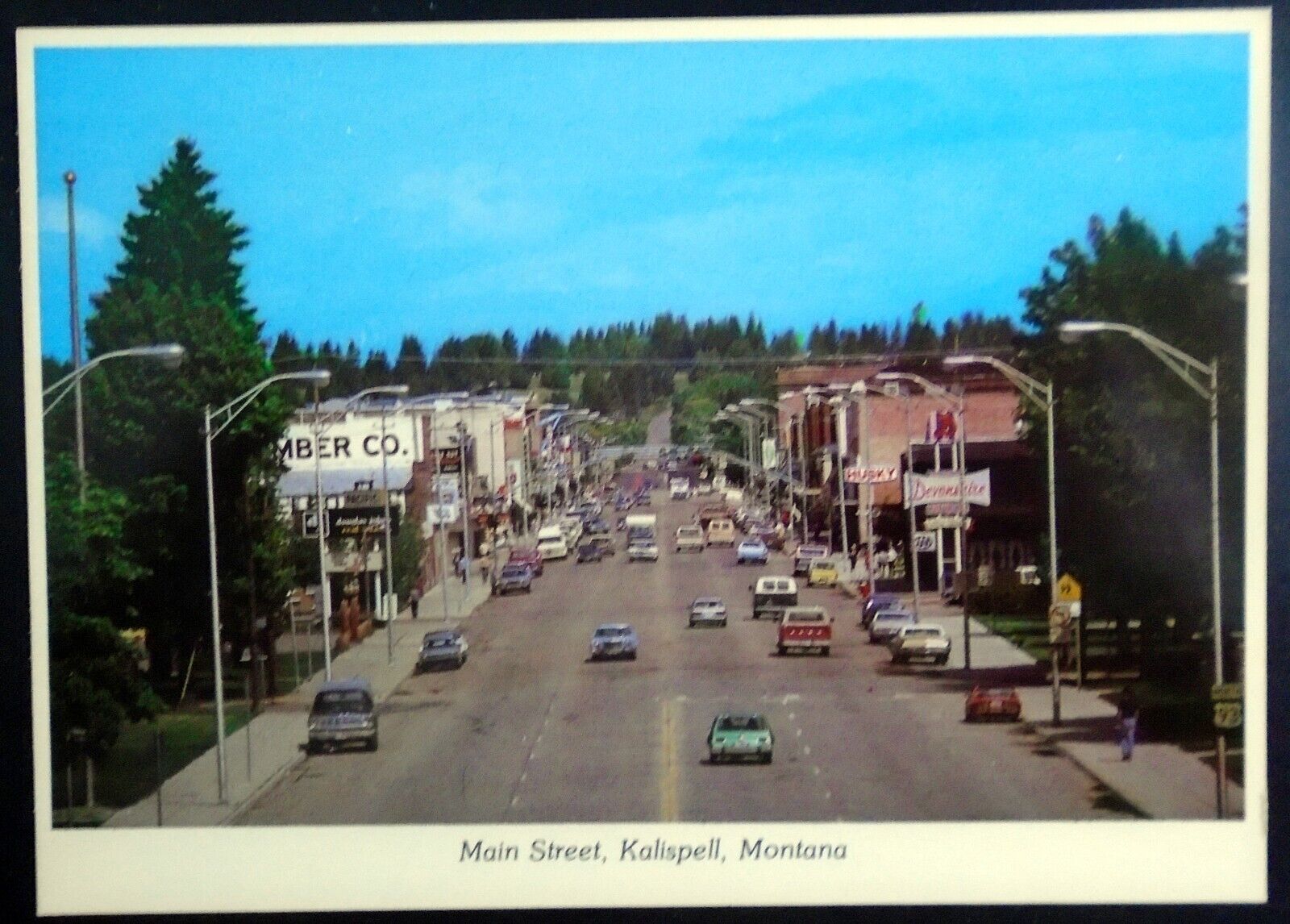 Downtown Main Street, Devonshire, Husky, From Courthouse, Kalispell, MT