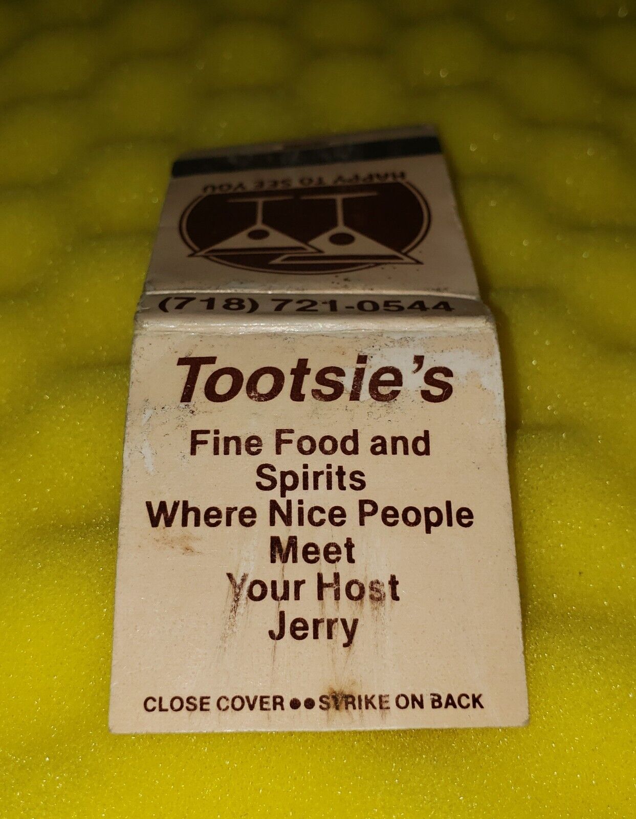 Vintage Astoria Queens NY Nyc Tootsie\'s Restaurant Bar Matchbook Steinway Street