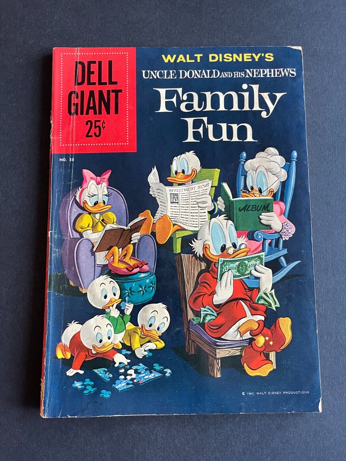 Dell Giant #38 - Uncle Donald And His Nephews Family (Dell, 1960) VG-