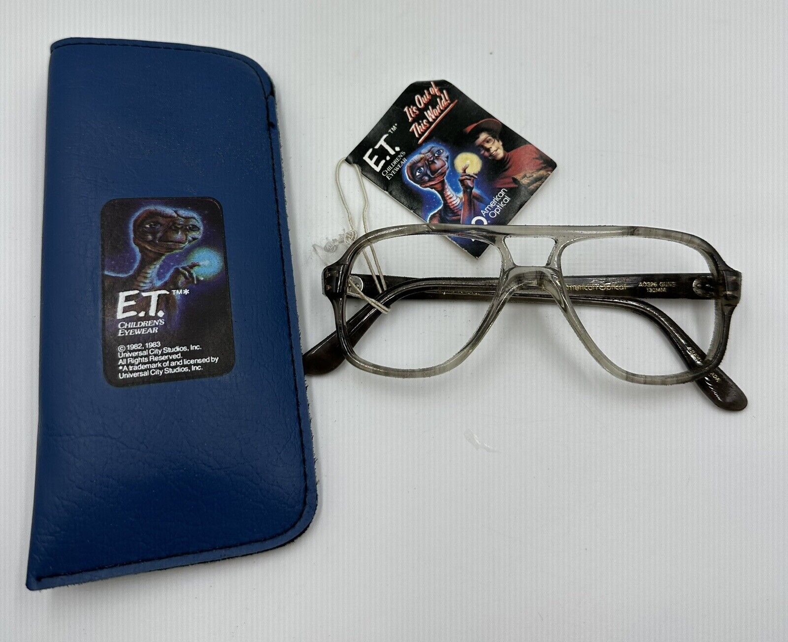 Vintage  E.T. Extra Terrestrial Eyeglasses Frames with Case New With Tags