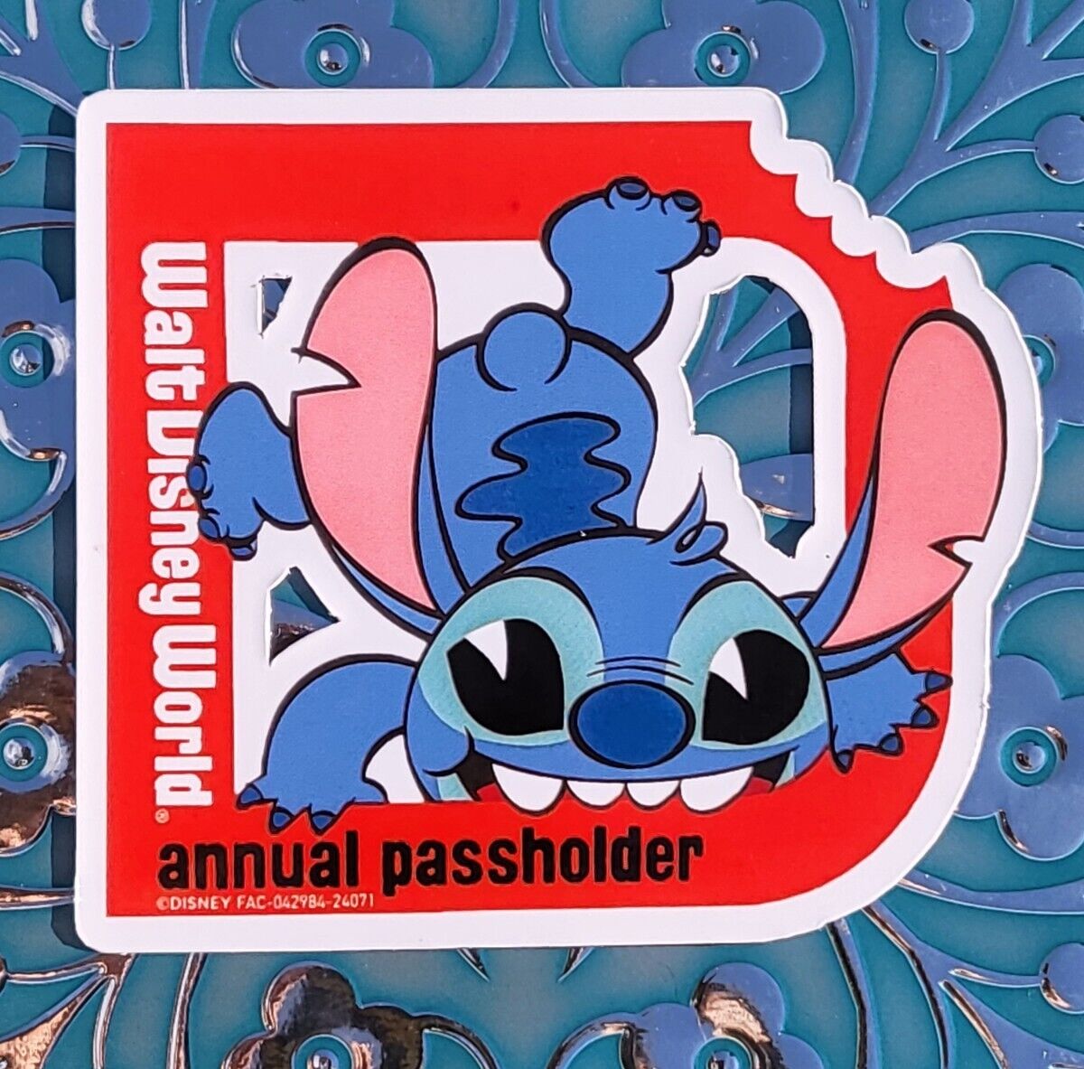 Disney passholder Magnet Stitch 2024 HOMEMADE COPY