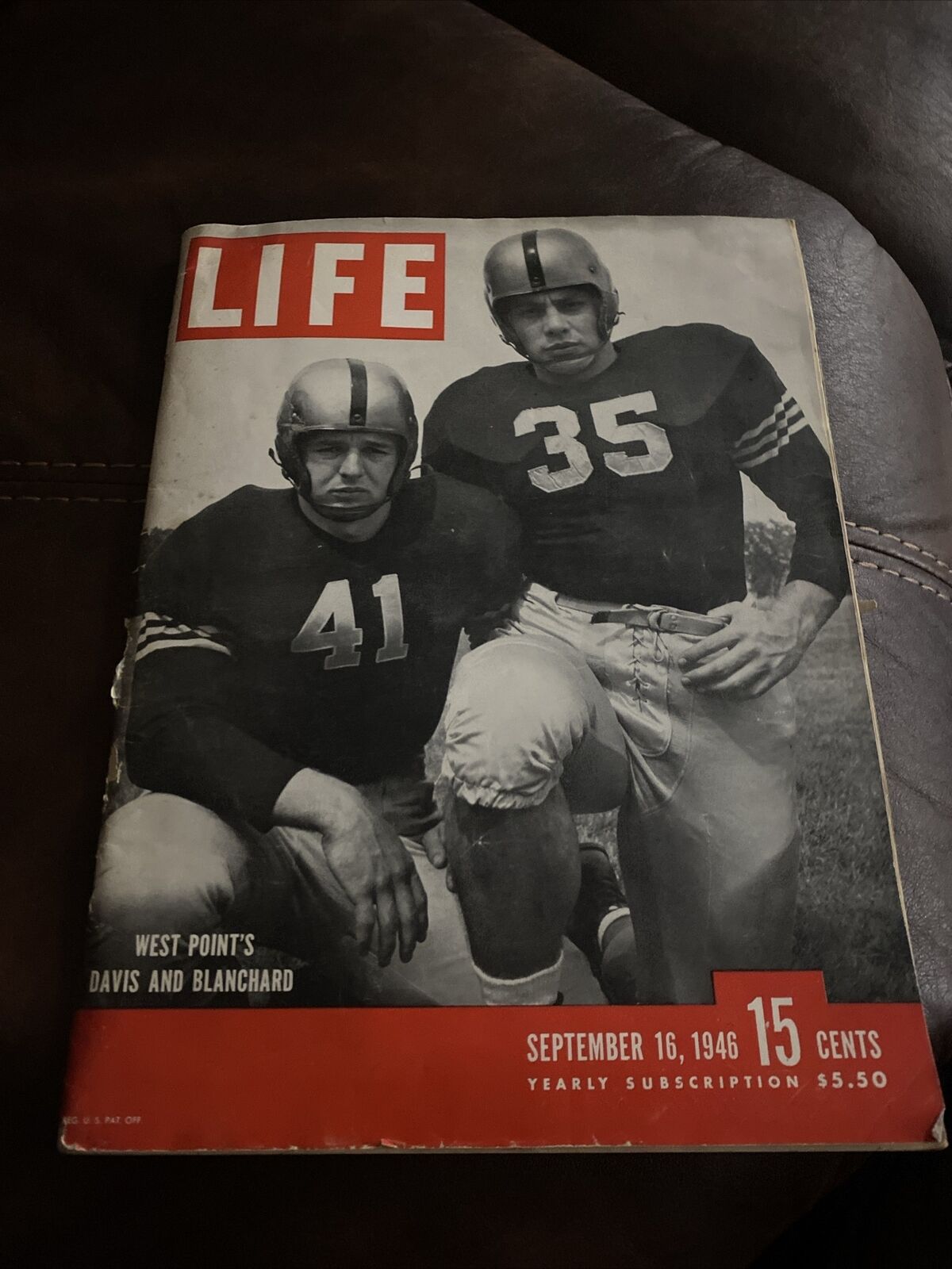 Vintage LIFE Magazine September 16,1946 Glenn Davis & Felix Blanchard West Point