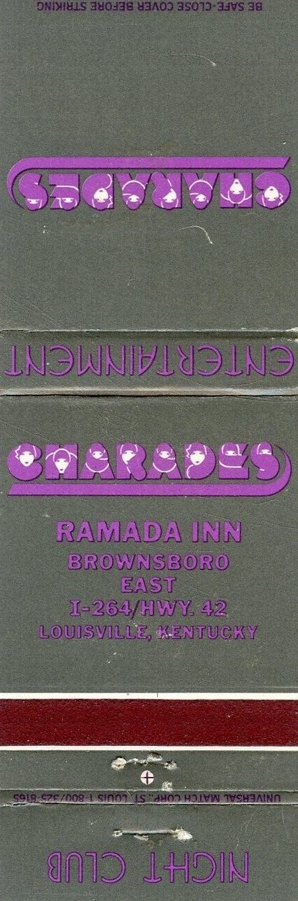 Ramada Inn, Louisville, Kentucky Matchbook