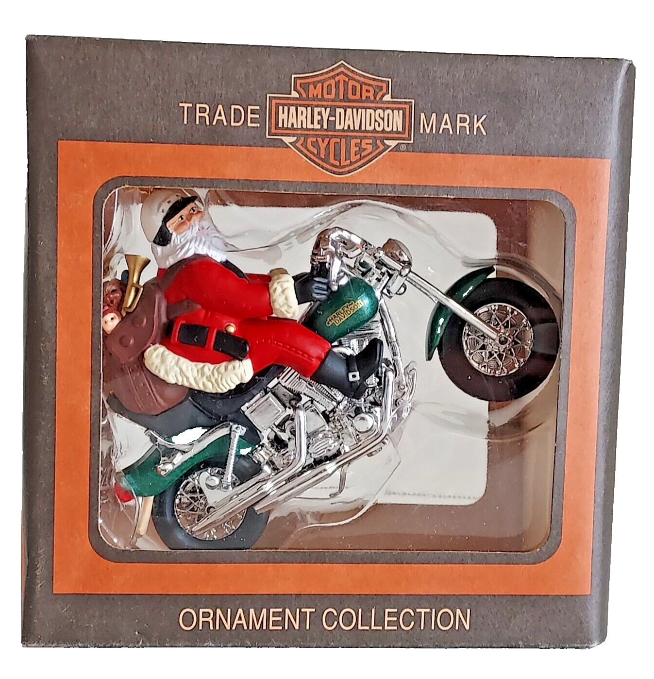 Vintage 2000 Harley Davidson Ornament Collection North Pole Motorcycle Club- New