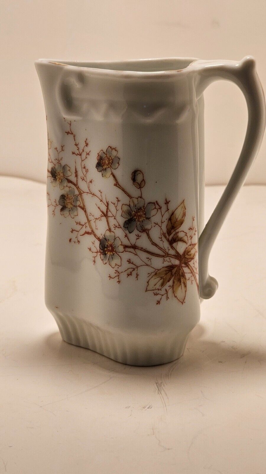 Vintage PFVA Creamer decorated with painted flower vine