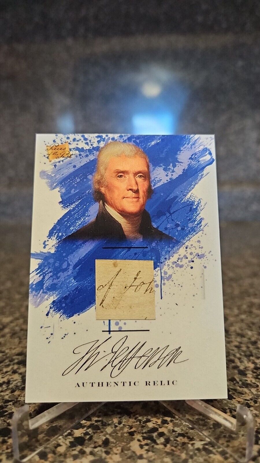 Thomas Jefferson Authentic Handwritten Relic Card NM 2023 Pieces Of The Past