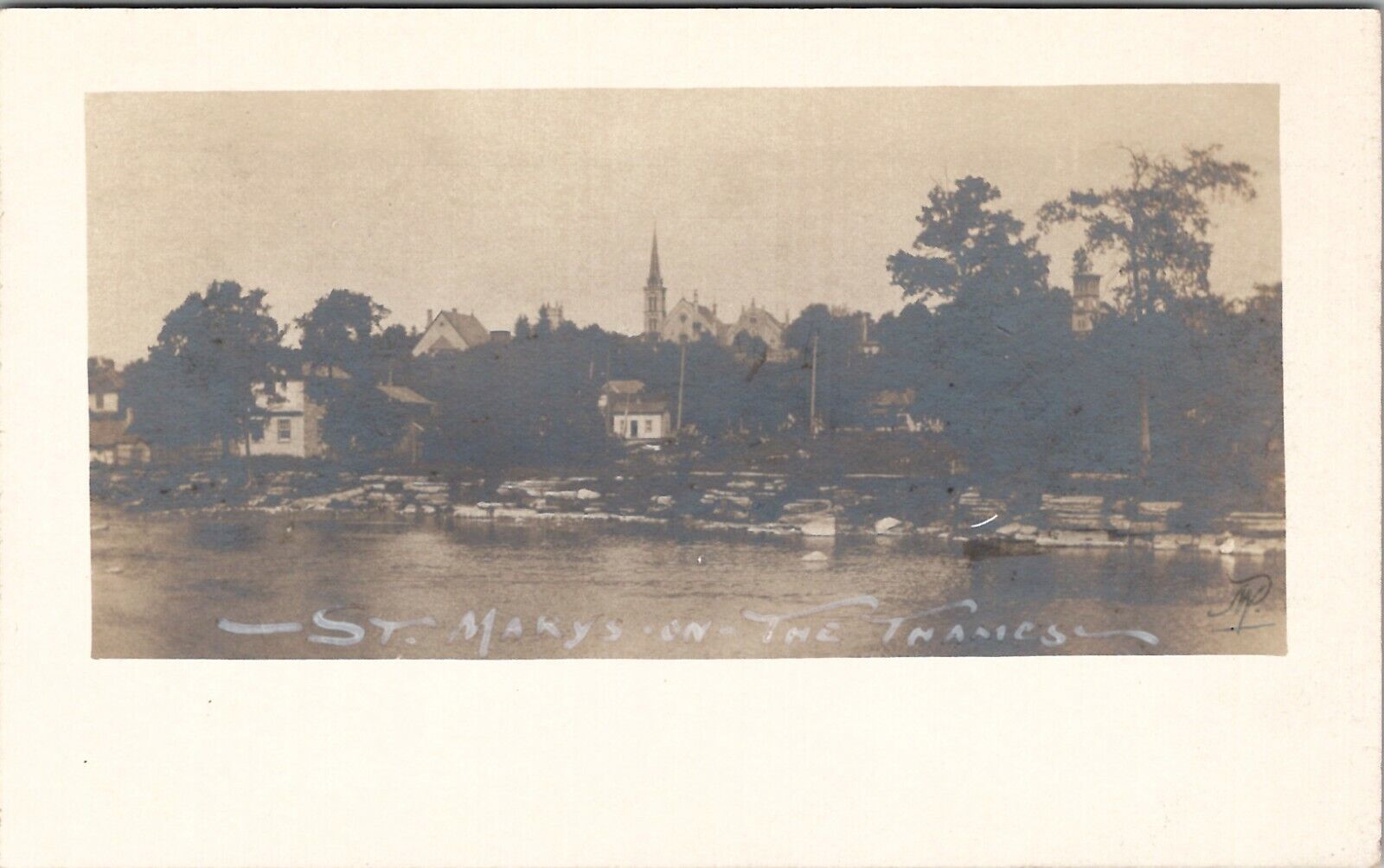 RPPC St Mary\'s on The Thames Postcard W4