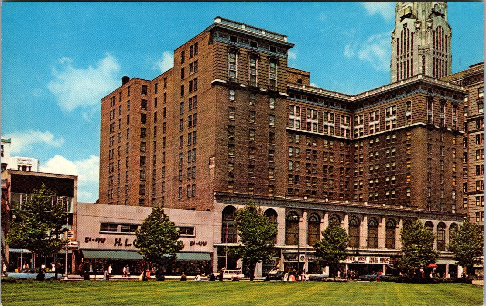 Columbus OH-Ohio, The Neil House Motor Hotel, Vintage Postcard