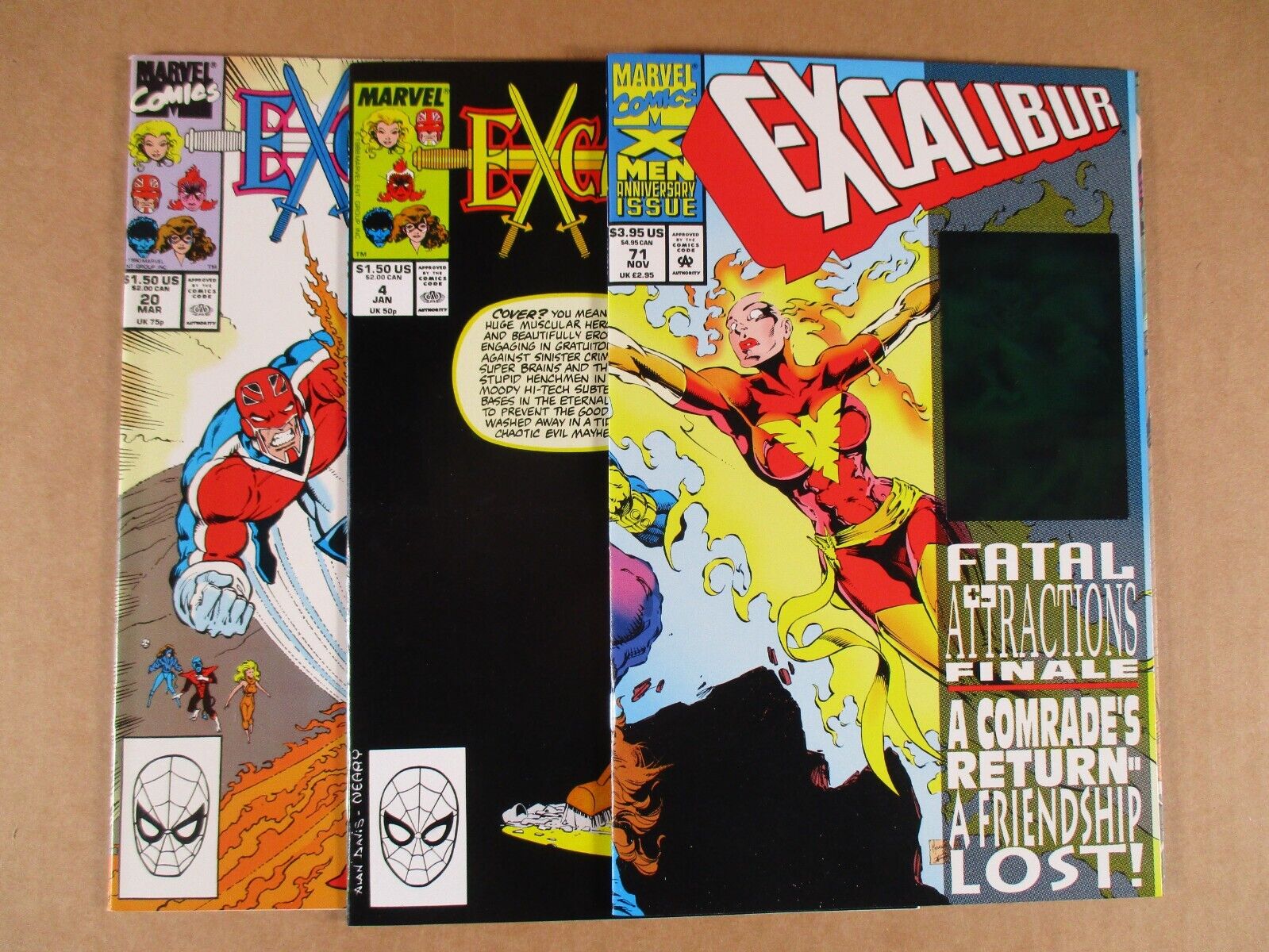 Excalibur # 4 20 71 Fatal Attractions Finale Marvel Comics High Grade