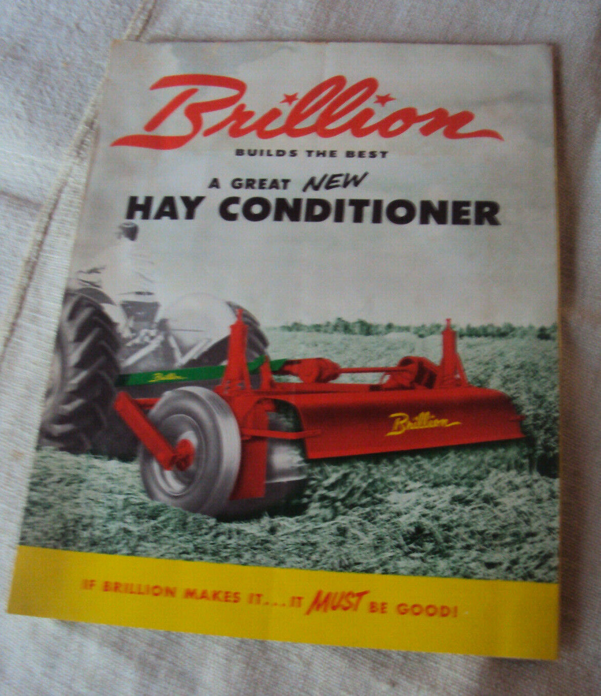 Brillion Hay Conditioner Advertising Folding  Brochure
