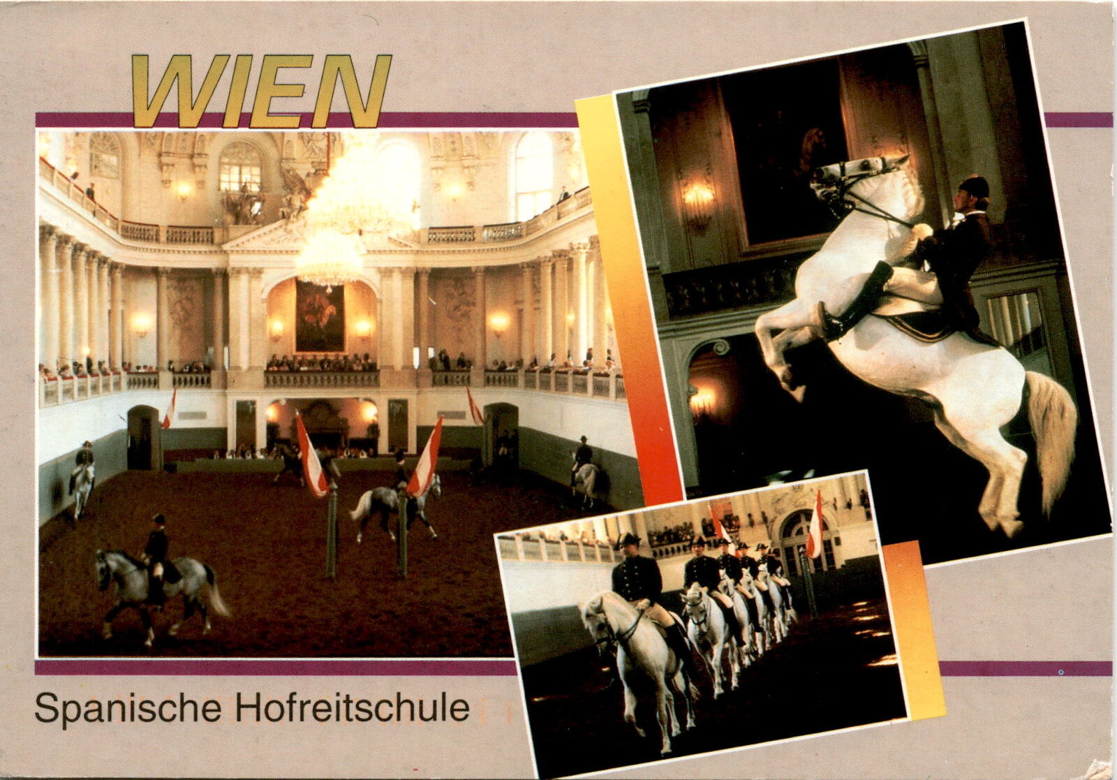 Spanische Hofreitschule, Wien, Vienna, Austria, equestrian Postcard