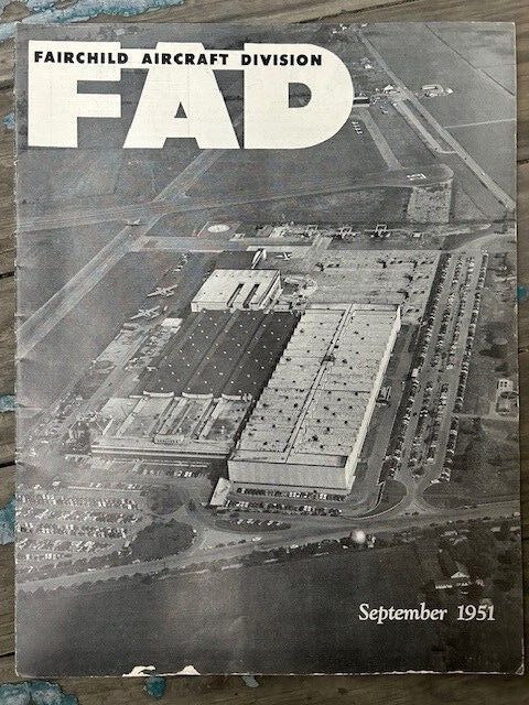 Rare Vintage Original September 1951 Fairchild Aircraft Division Magazine book
