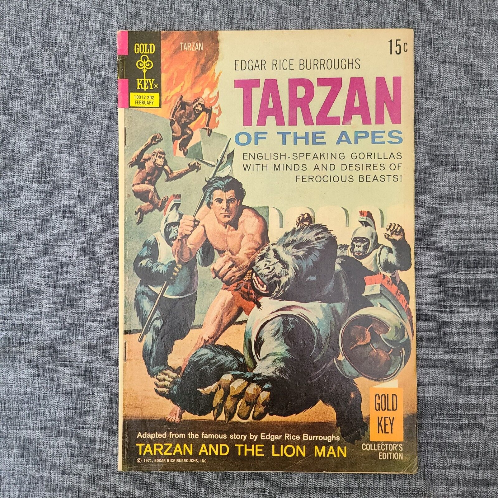 Tarzan of The Apes #206, Gold Key, 1972, Mark Jeweler Ad inside (not Insert)