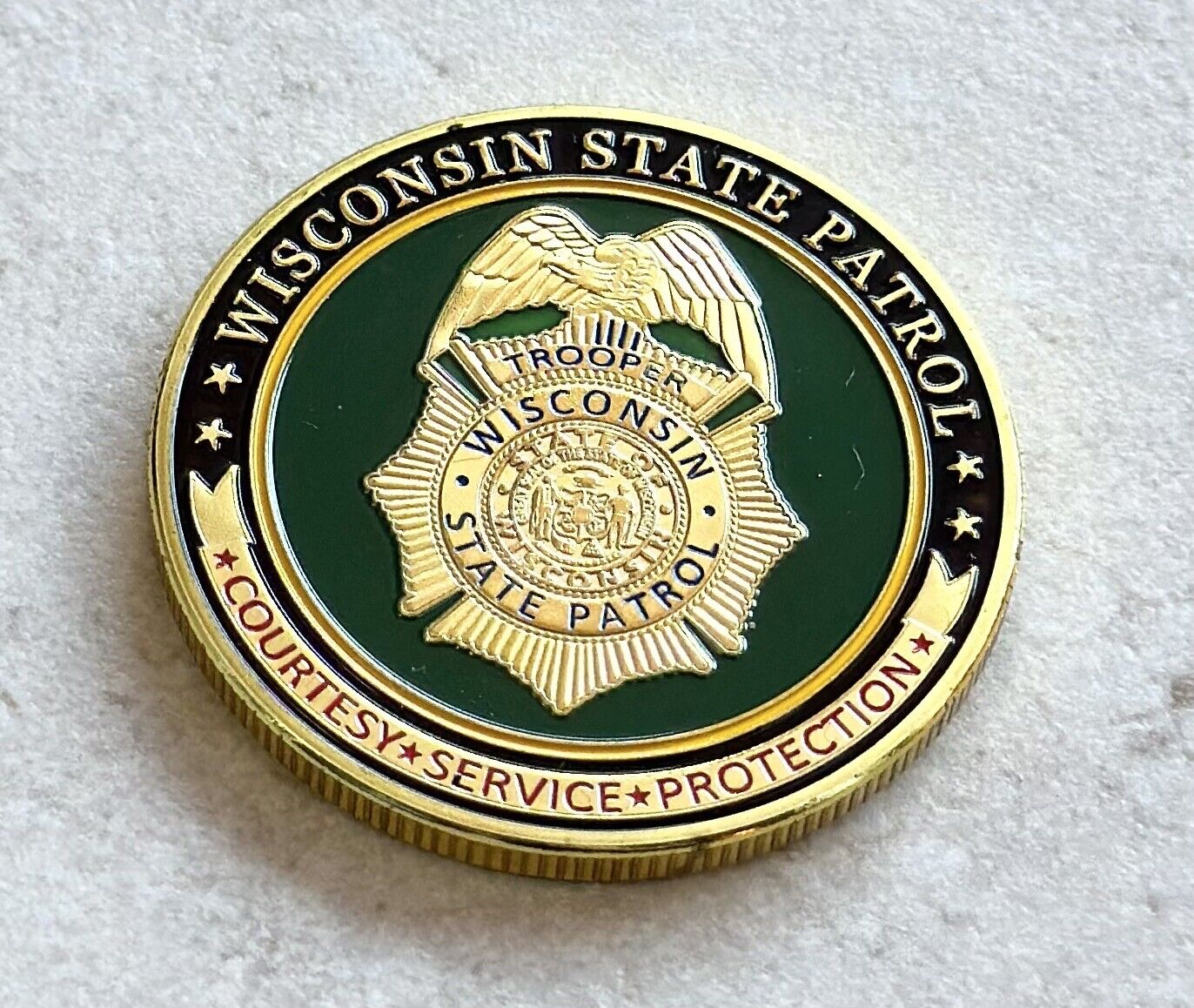 WISCONSIN STATE PATROL Challenge Coin