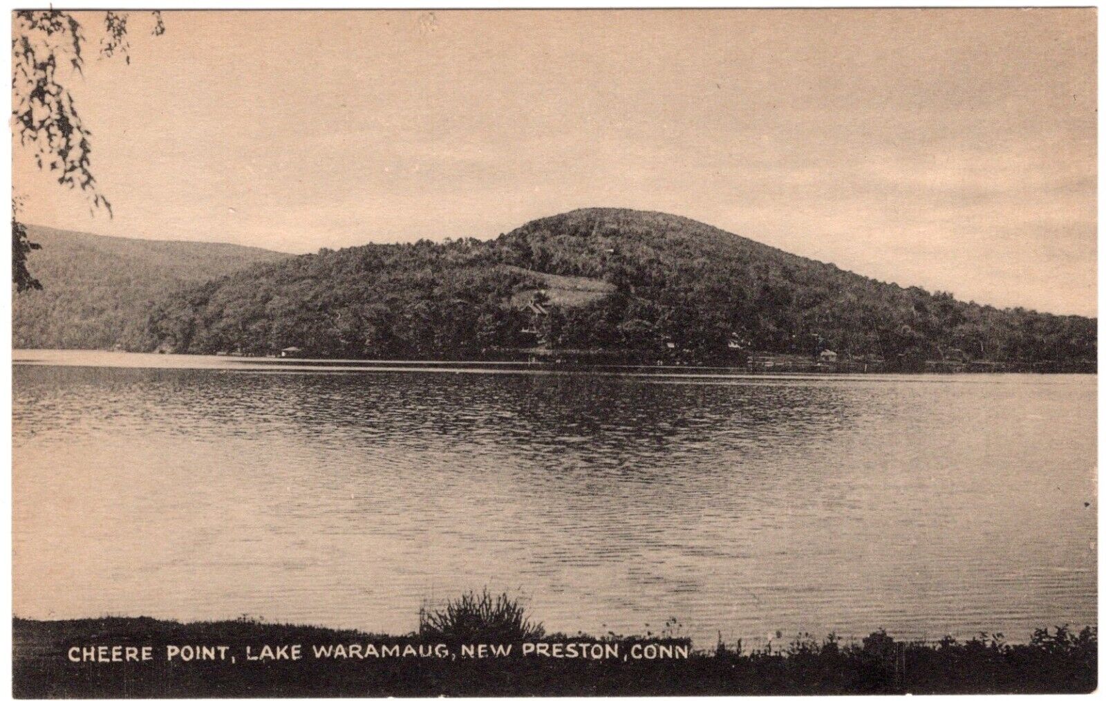 Cheere Point, Lake Waramaug,  NEW Preston, CONN. POST CARD. C. 1910's  Unposted
