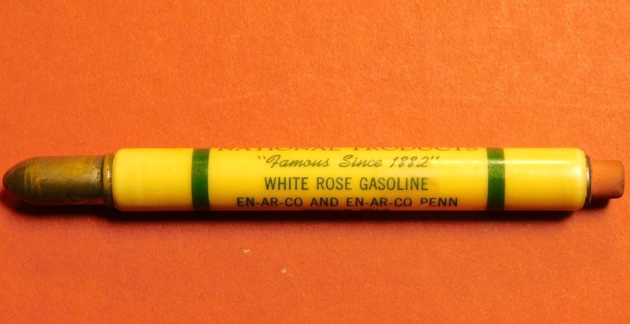 White Rose Gasoline National Products EN-AR-CO Bullet Pencil with Eraser Tr-10