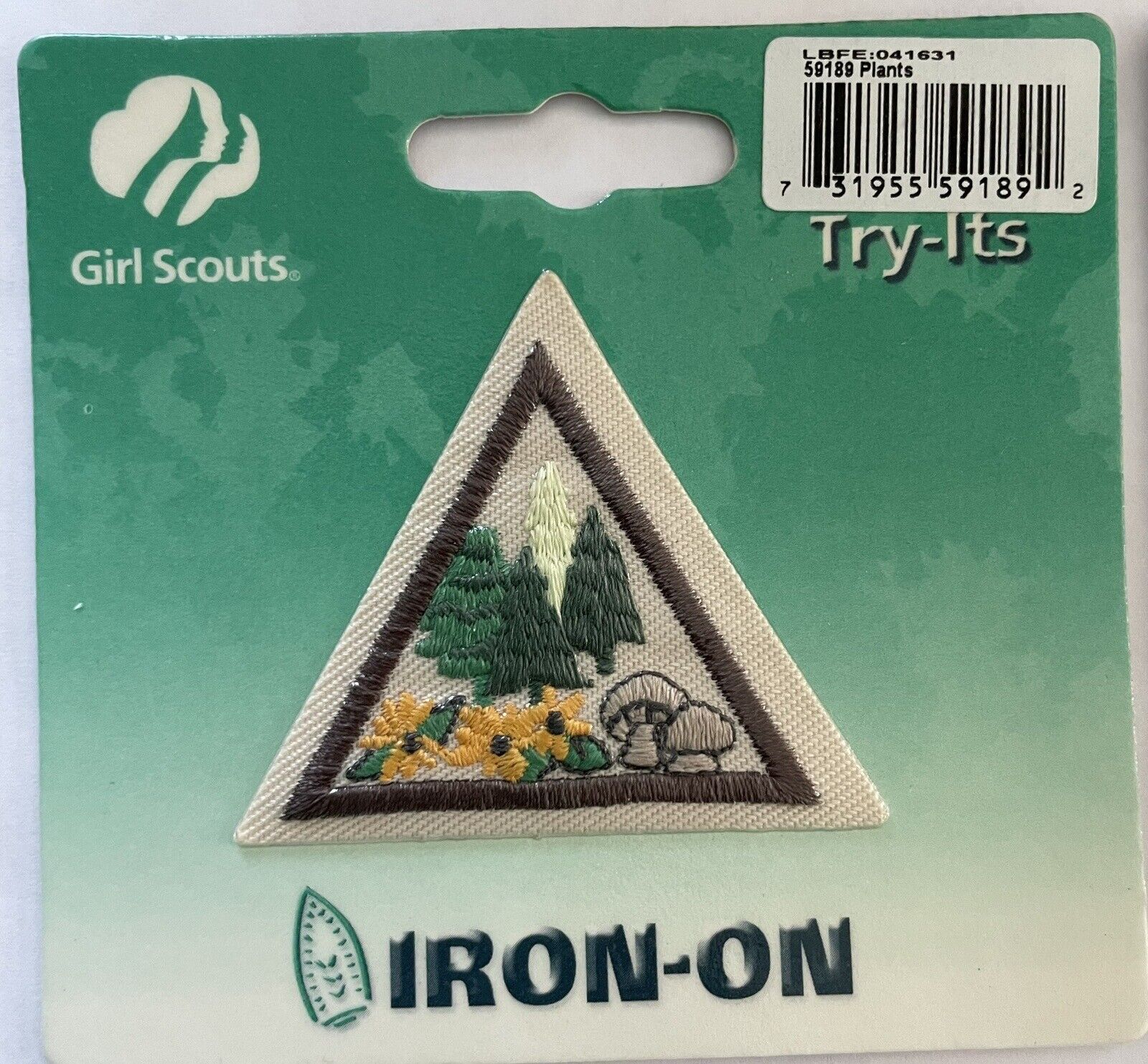 Retired Girl Scout Plants Brownie Try-It Badges - Iron On