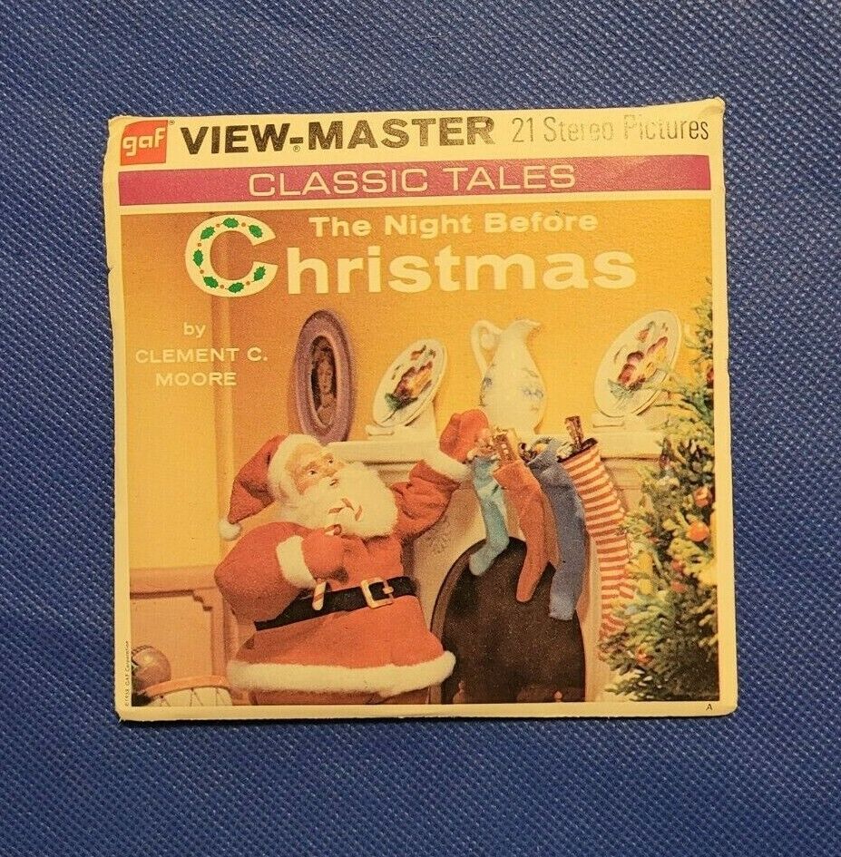 Color B382 Classic Tales The Night Before Christmas view-master 3 Reels Packet