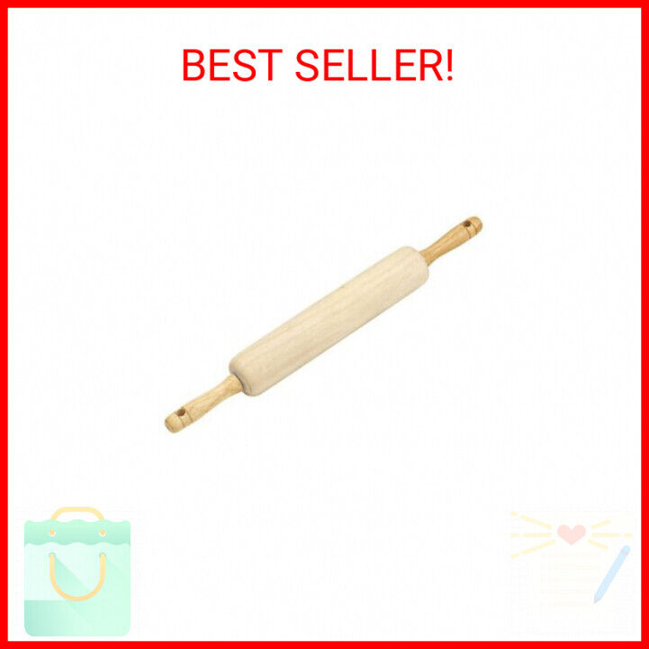 Goodcook 05717000817 Good Cook Classic Wood Rolling Pin, 1,23830