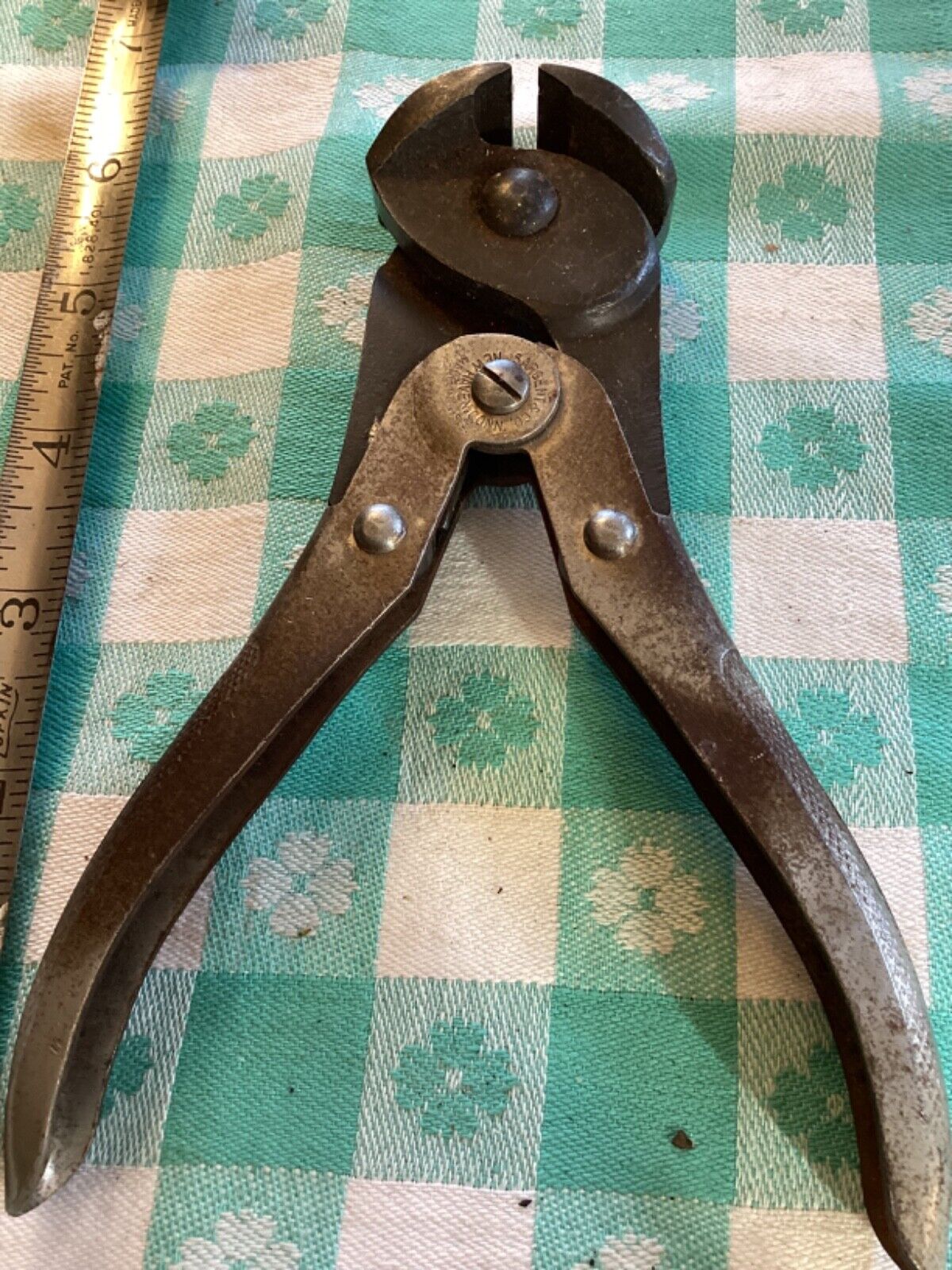 ANTIQUE VINTAGE SARGENT & CO. USA TOP END WIRE CUTTERS / NIPPERS (cutters sharp)