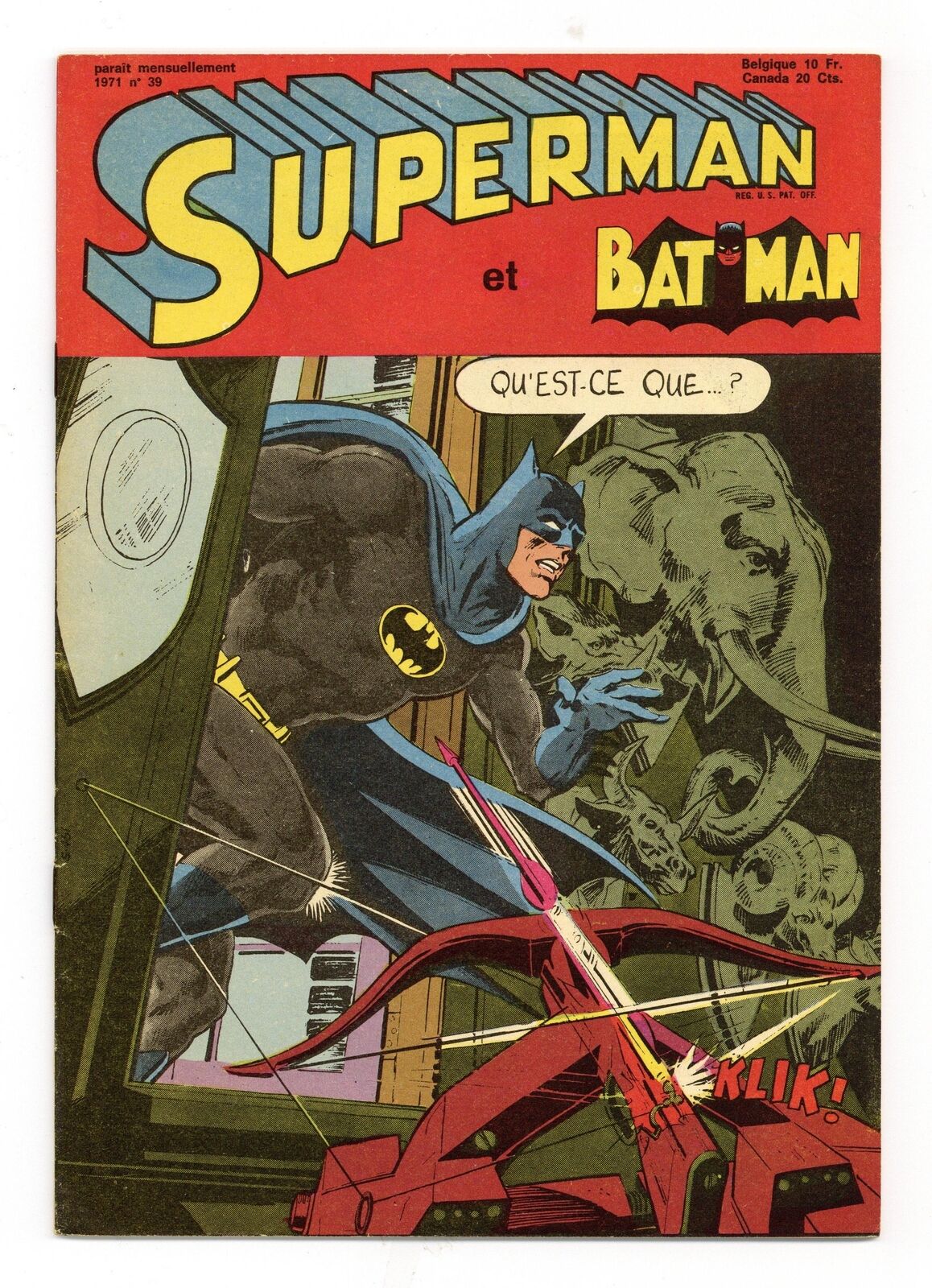 Superman et Batman #39 FN- 5.5 1971