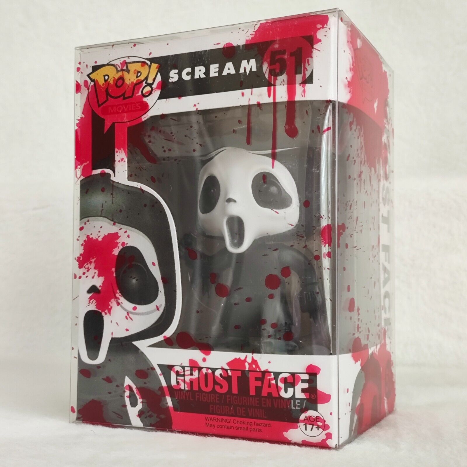 FUNKO POP Movie: Scream 51# Ghost Face Vinyl Action Figure with Blood Protector