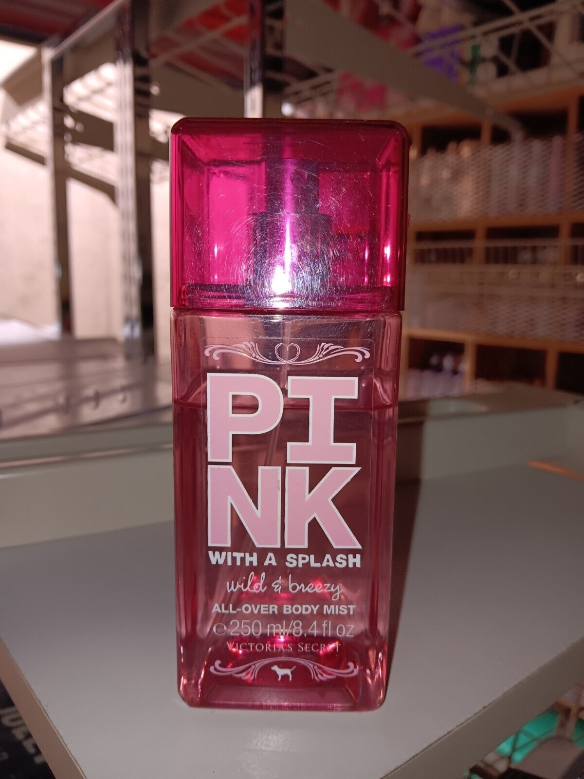 PINK Victoria's Secret With A Splash Wild & Breezy 8.4oz All Over Body Mist