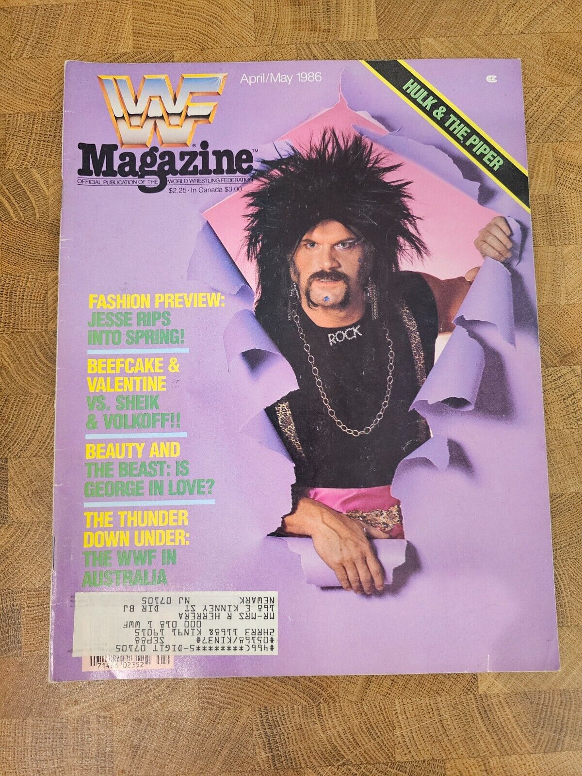 WWF Magazine April May 1986 Jessie “The Body” Ventura Vintage World Wrestling