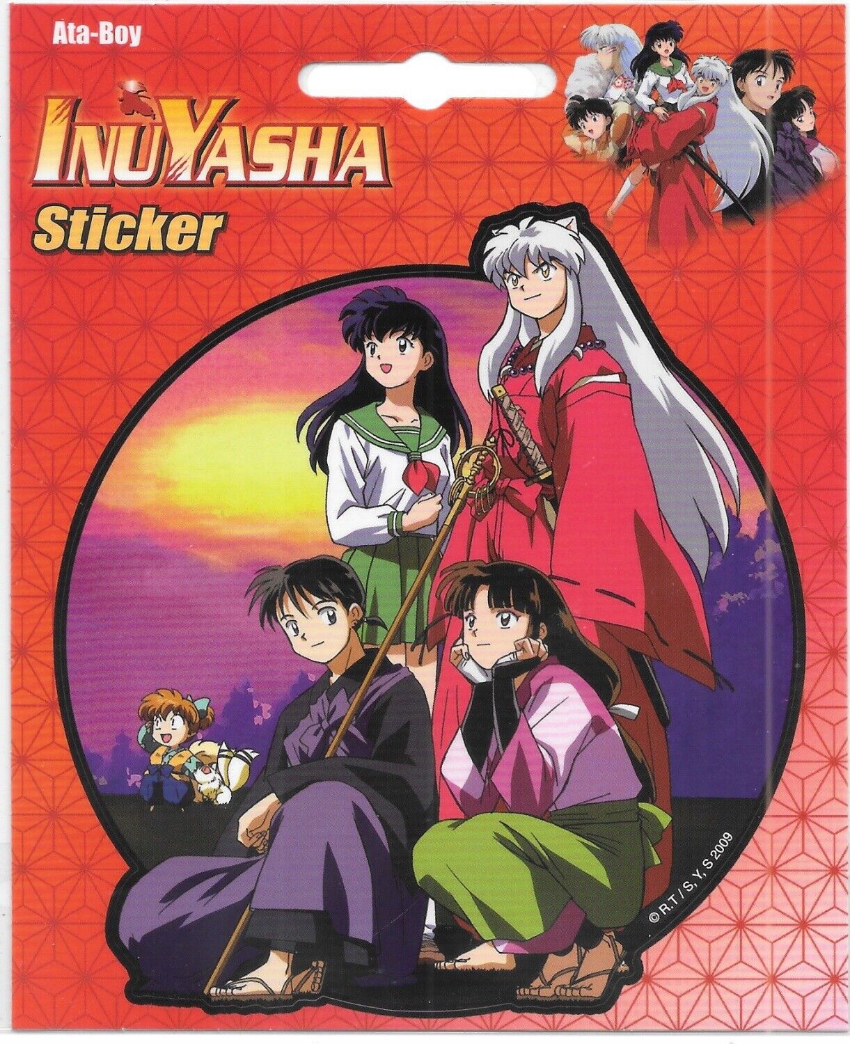 InuYasha Anime Group Cast Sticker Decal NEW UNUSED SEALED