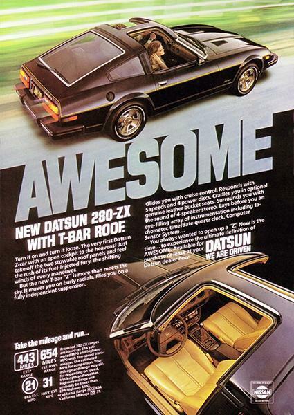 1980 Datsun 280ZX - Promotional Advertising Magnet